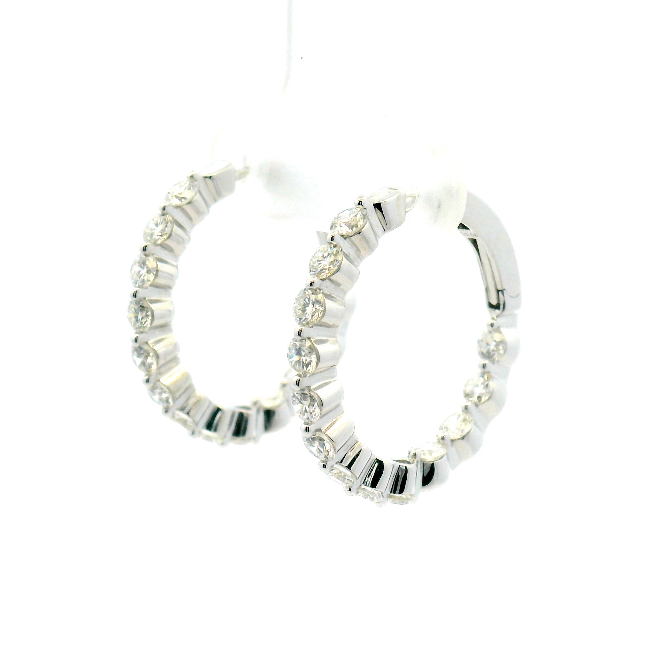 Inside-Out Diamond Hoop Earrings