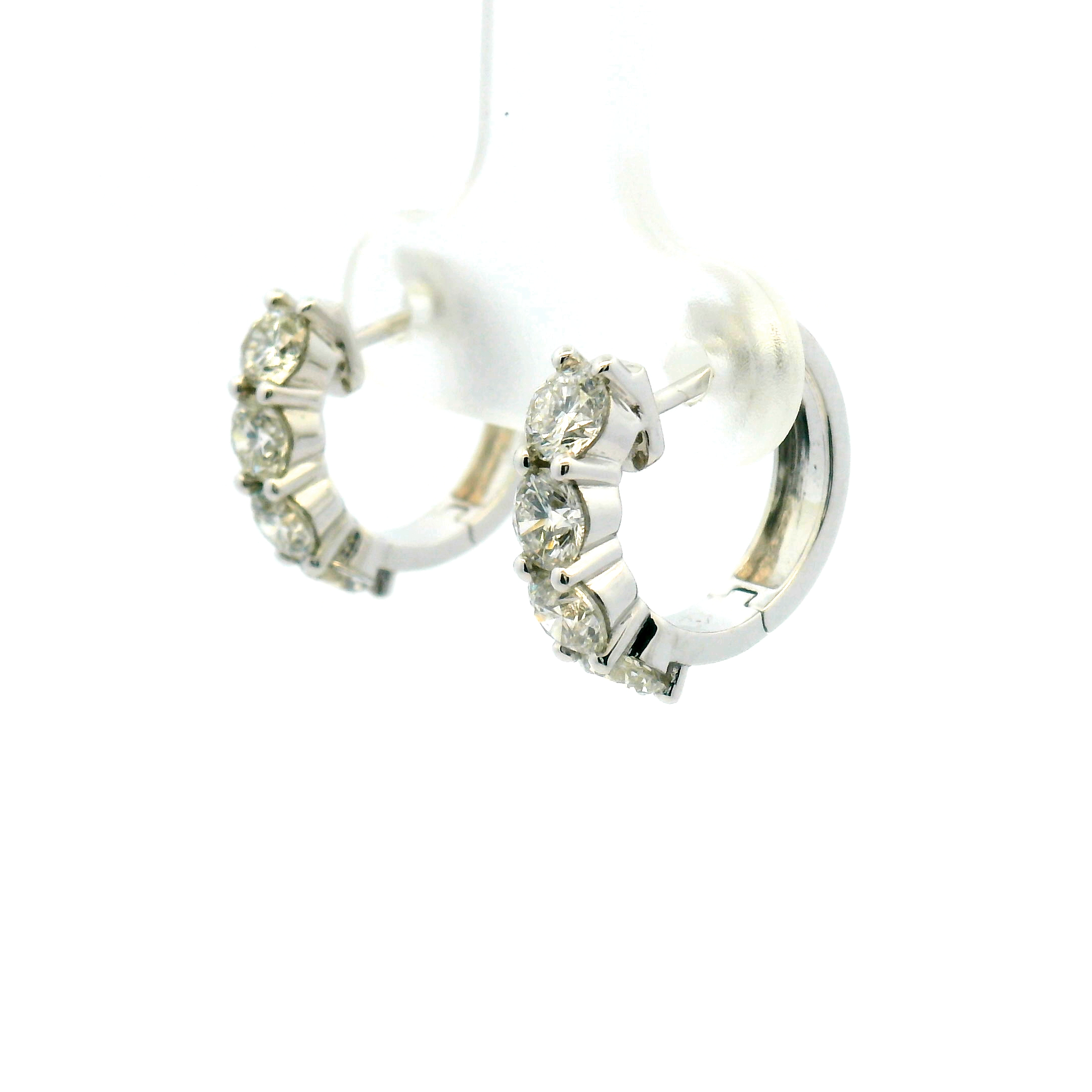 Diamond Hoop Earrings