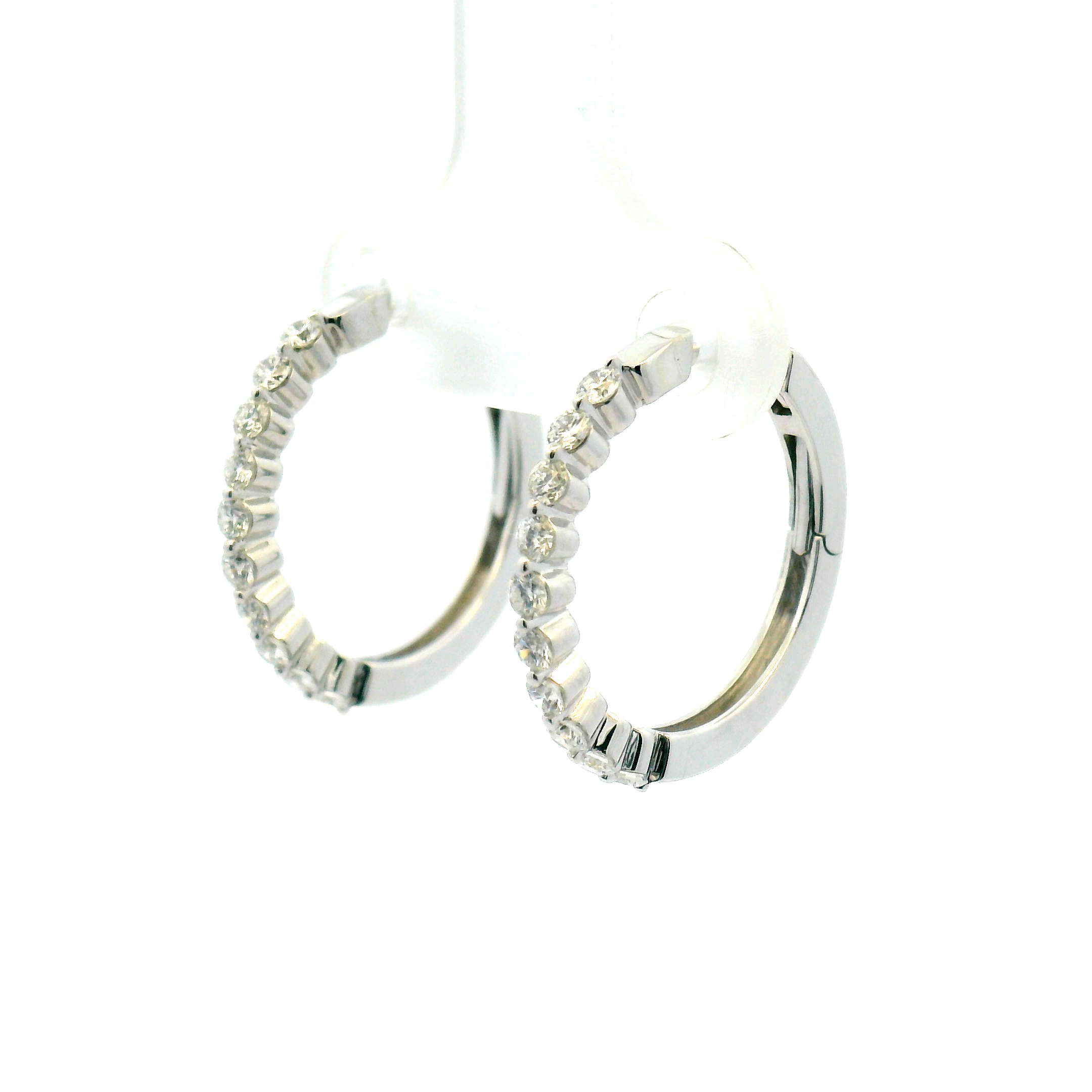 Diamond Hoop Earrings