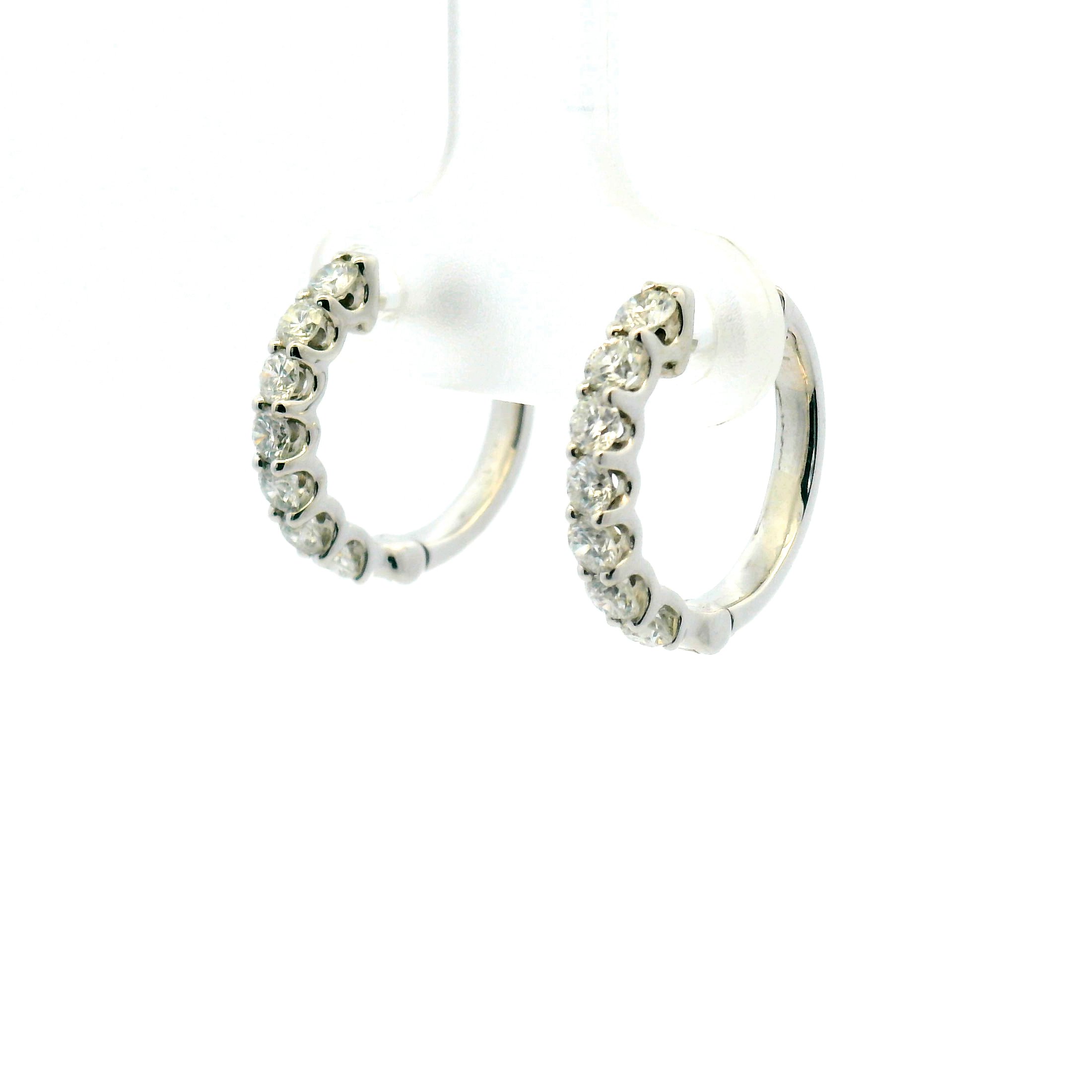 Diamond Hoop Earrings