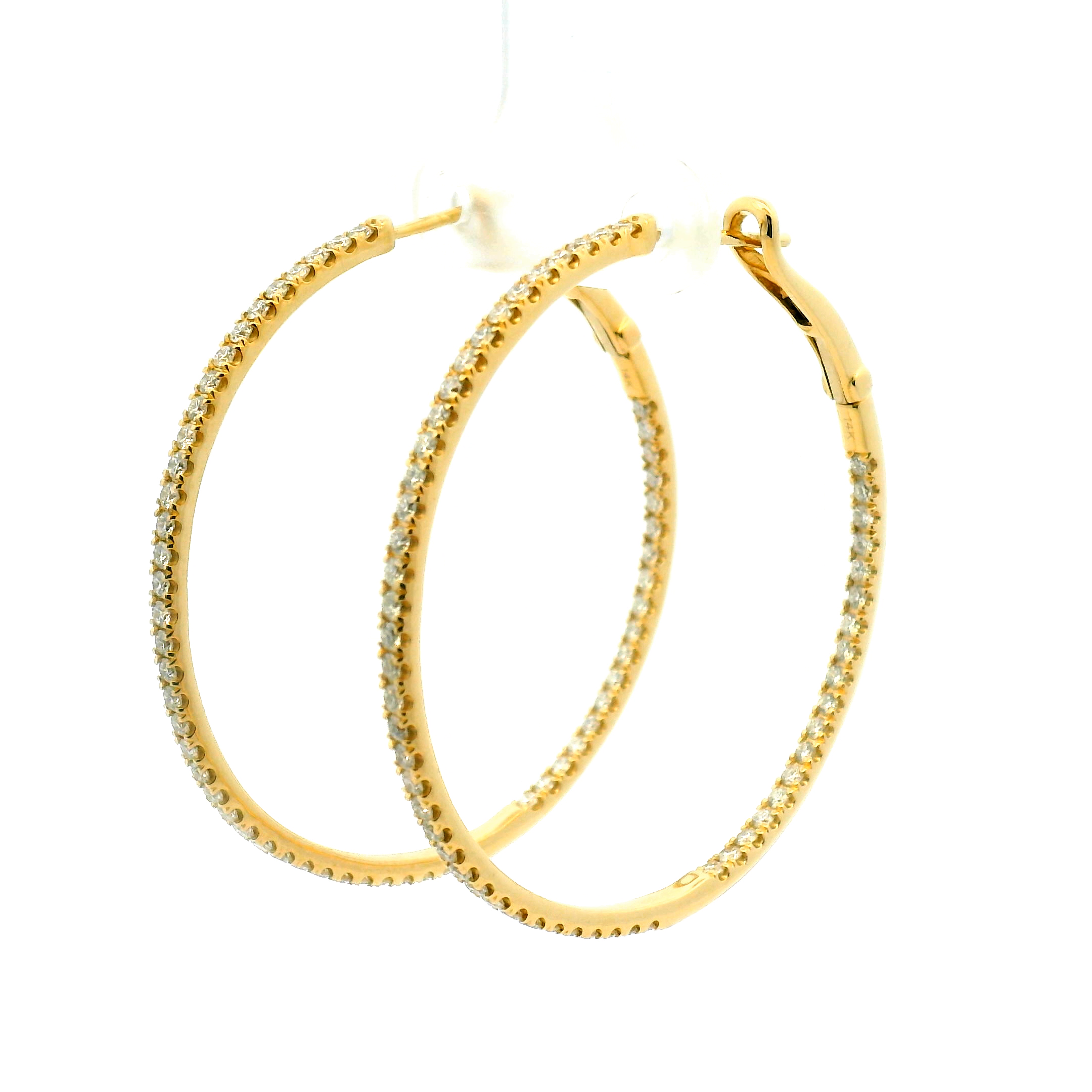 Inside-Out Diamond Hoop Earrings