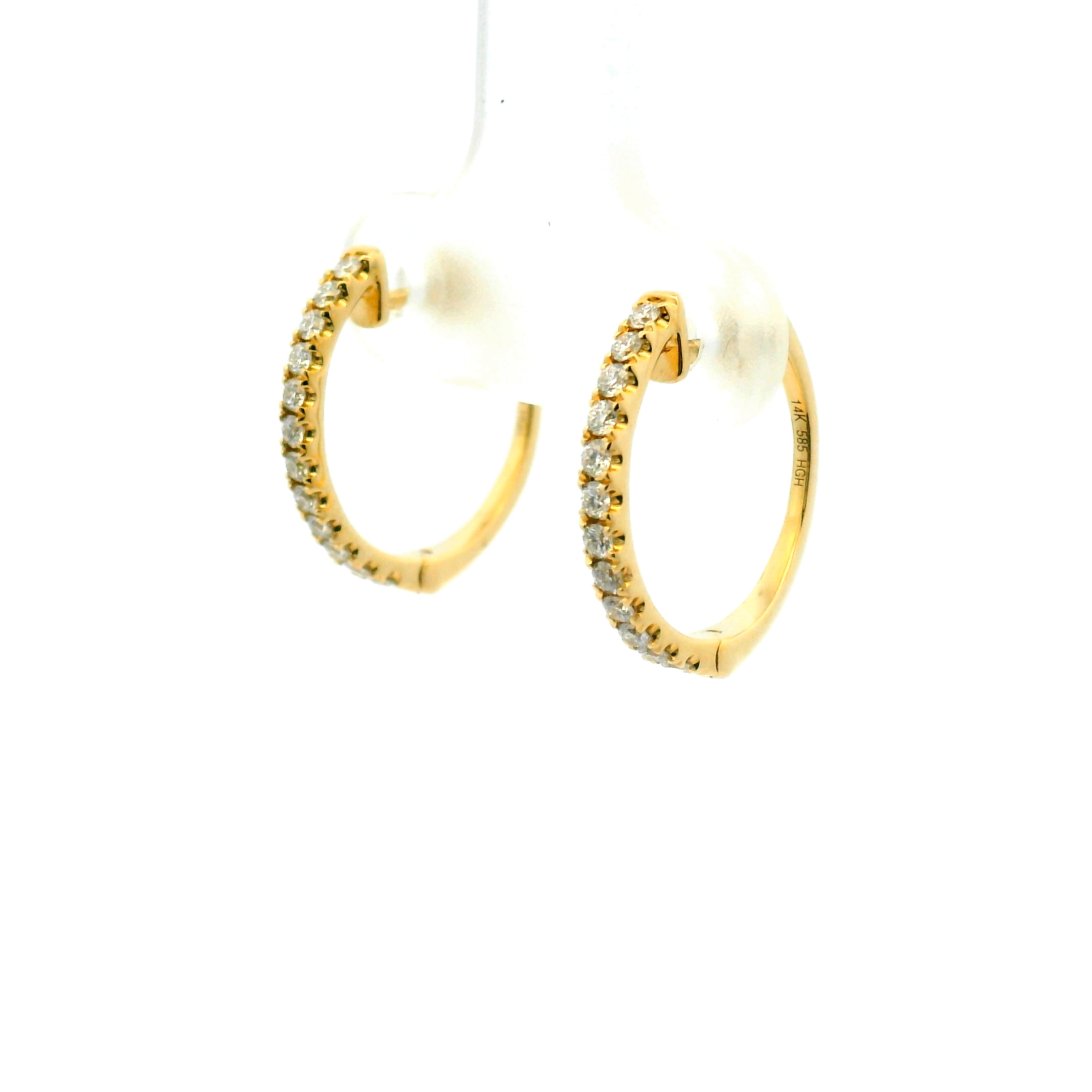 Diamond Hoop Earrings