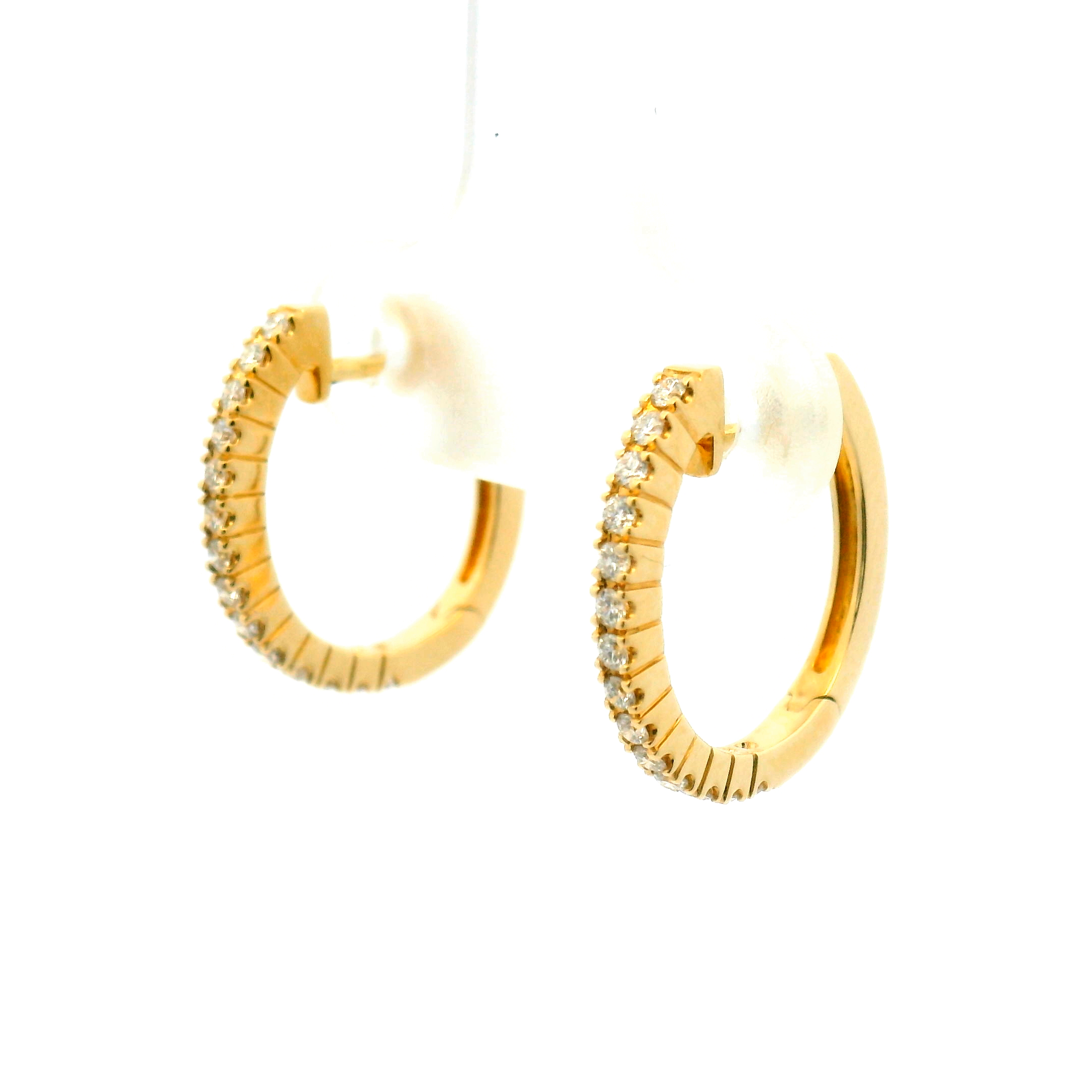 Diamond Hoop Earrings