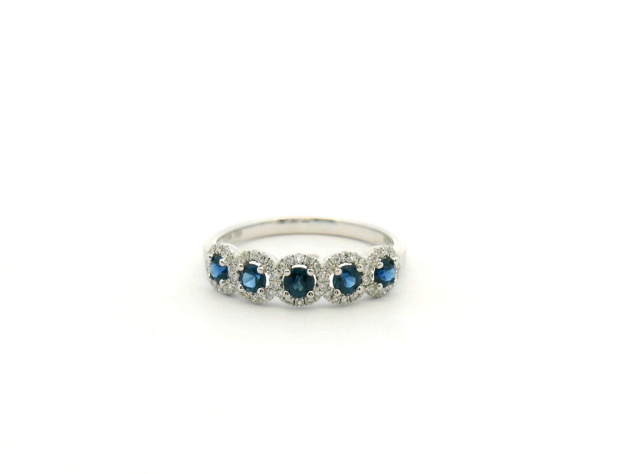 Sapphire Halo Cocktail Ring