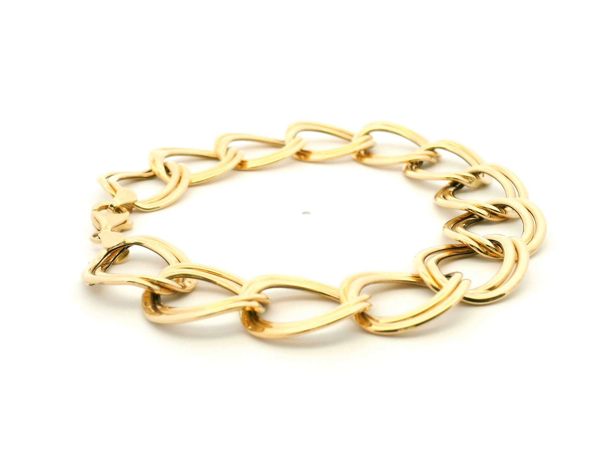 Yellow Gold Double Link Bracelet
