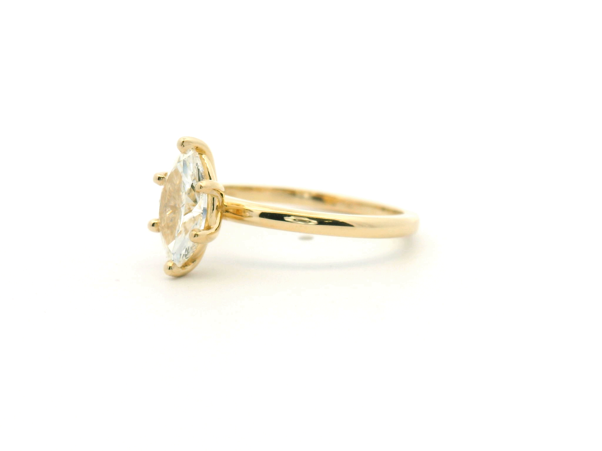 Marquise Diamond Solitaire Engagement Ring