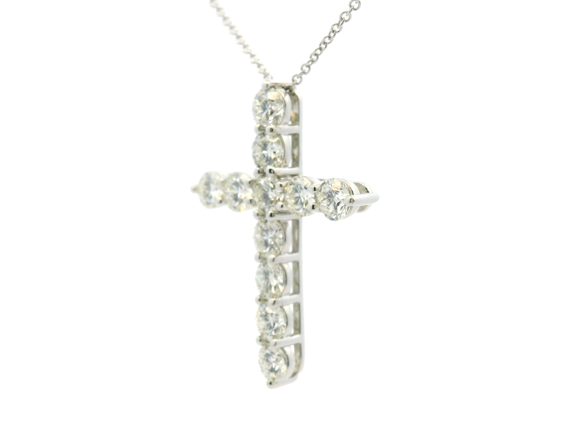 Diamond Cross Pendant Necklace