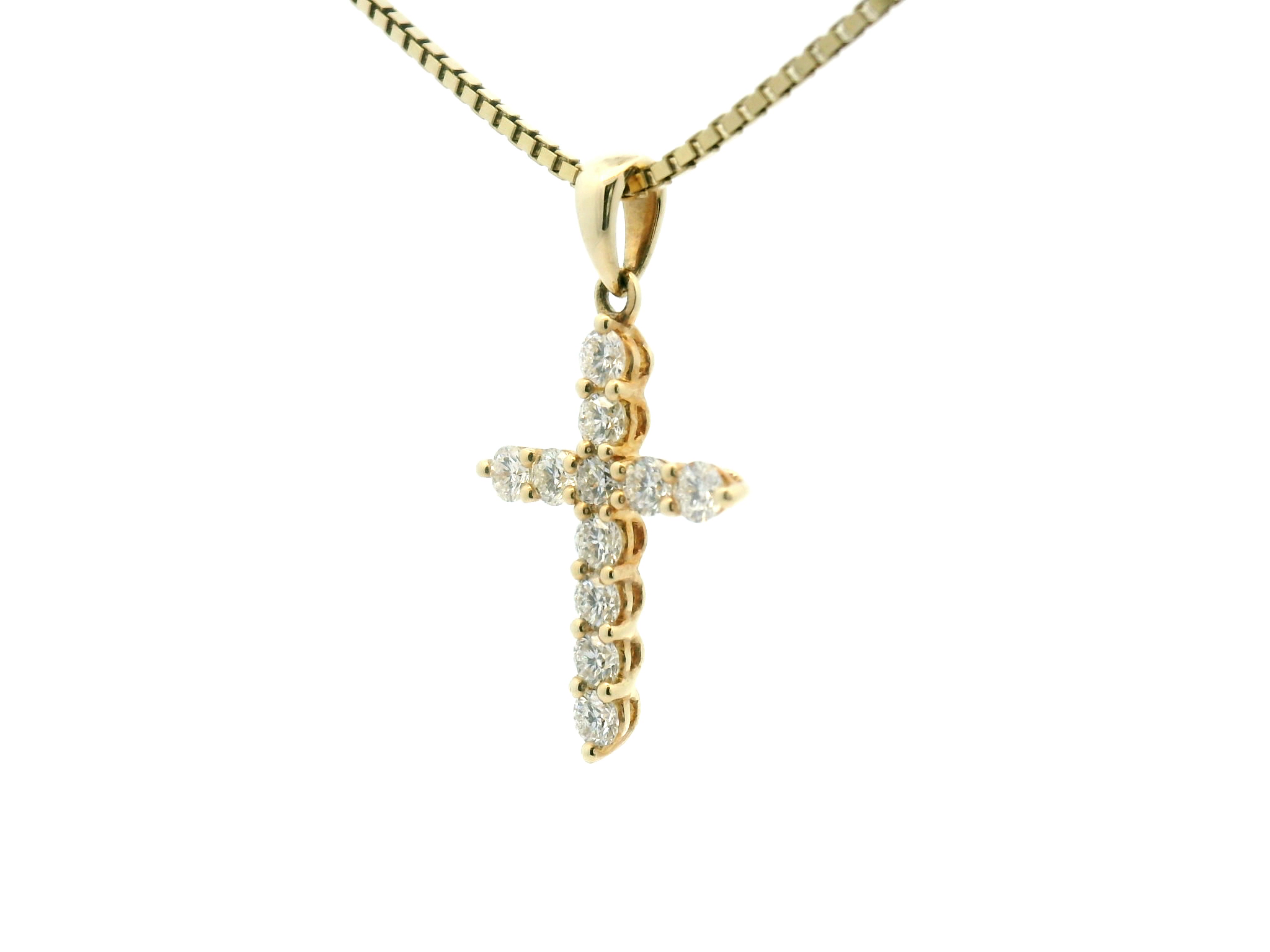 Diamond Cross Pendant Necklace