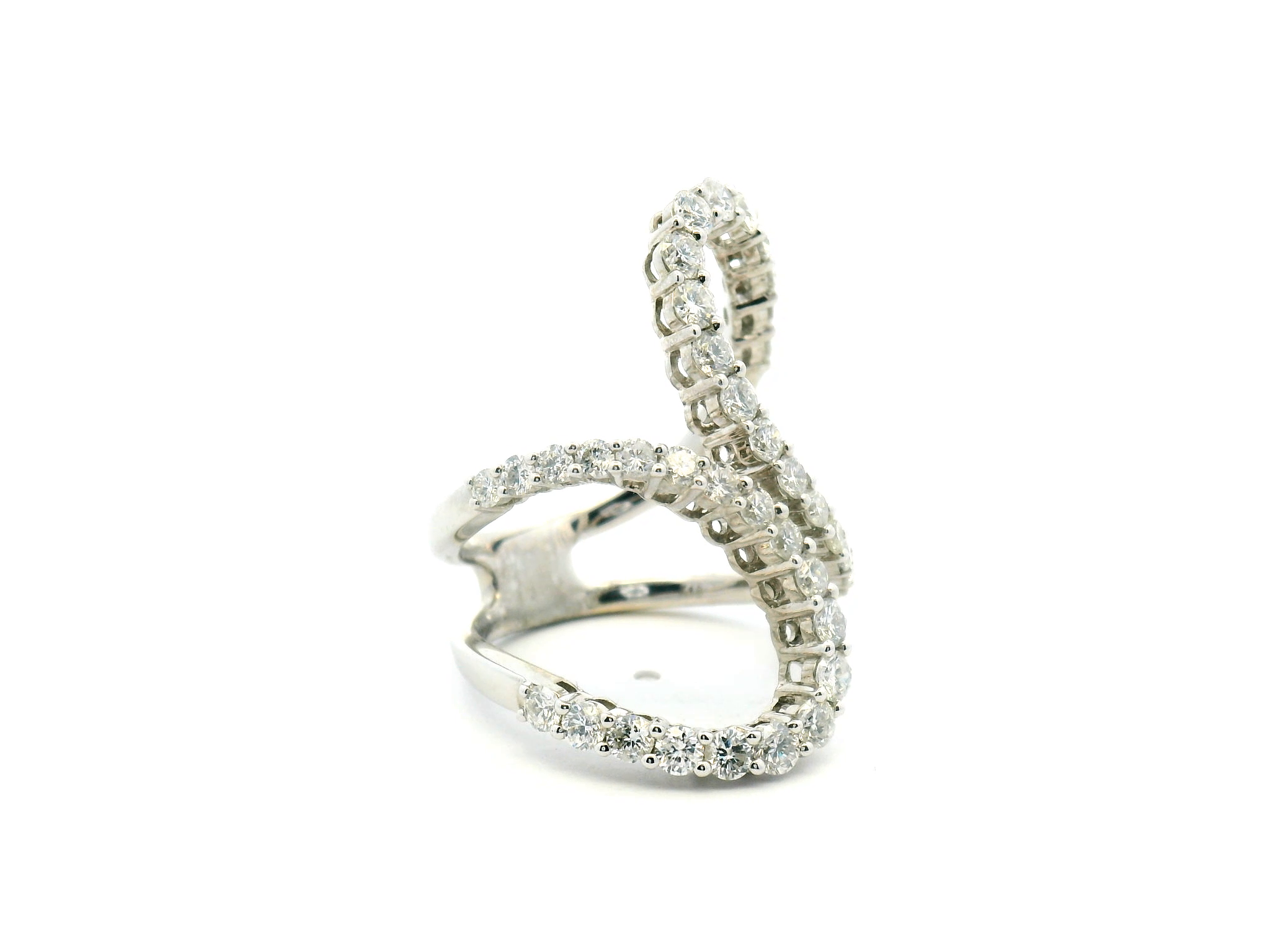 Diamond Open Wrap Fashion Ring