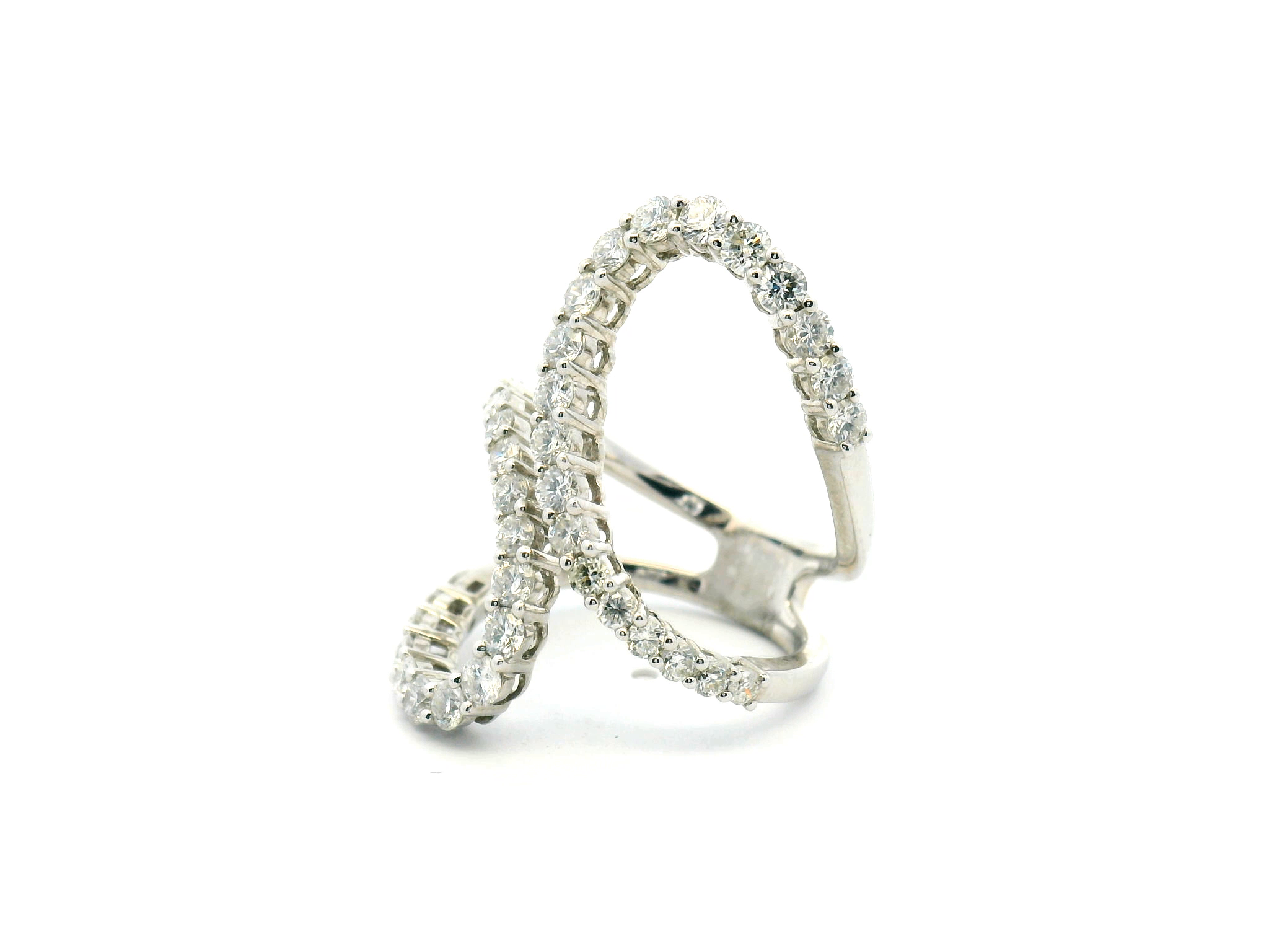 Diamond Open Wrap Fashion Ring