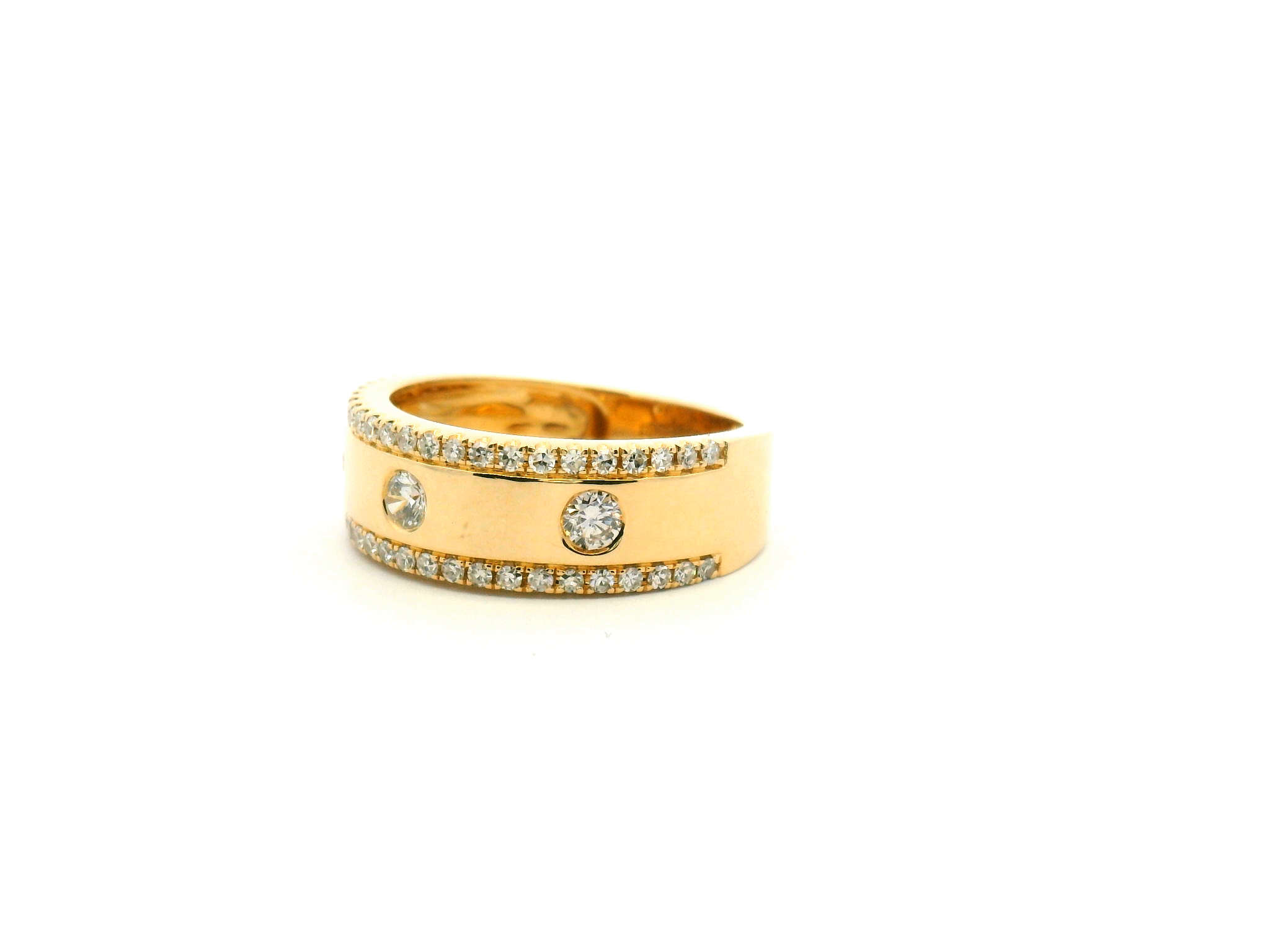 Flush Set Diamond Fashion Ring