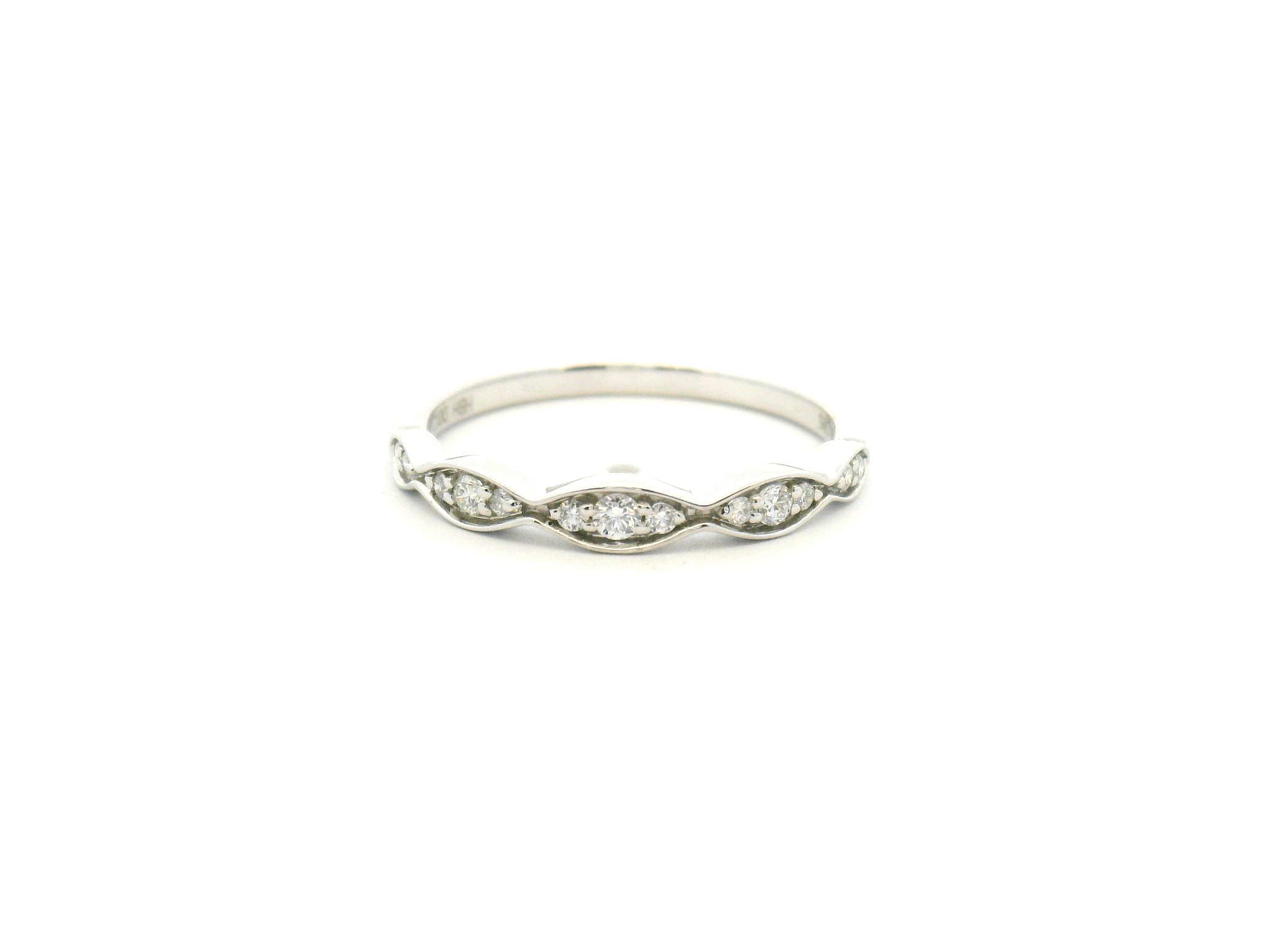 Diamond Marquise Station Wedding Band