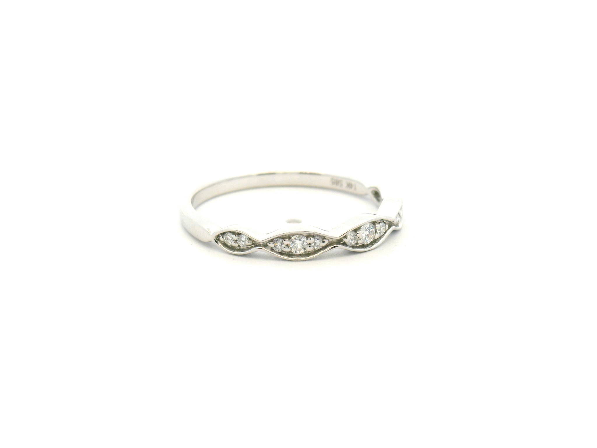 Diamond Marquise Station Wedding Band