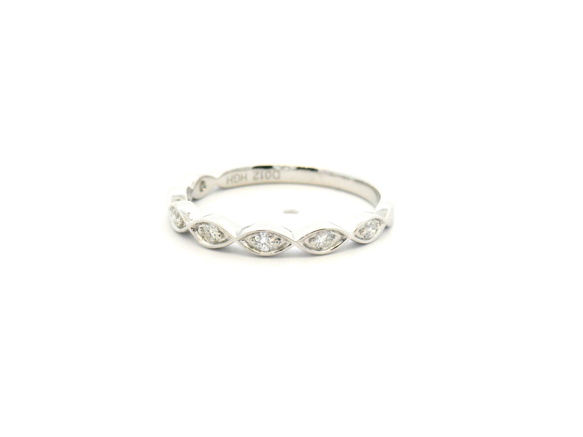 Diamond Marquise Frame Wedding Band