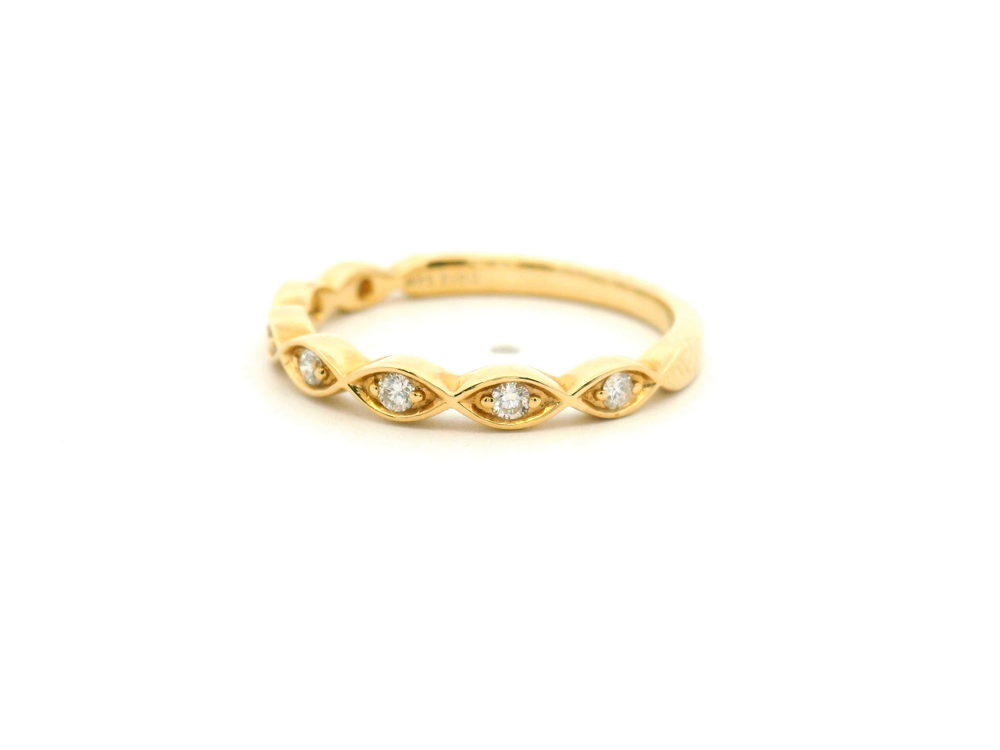 Diamond Marquise Station Wedding Band