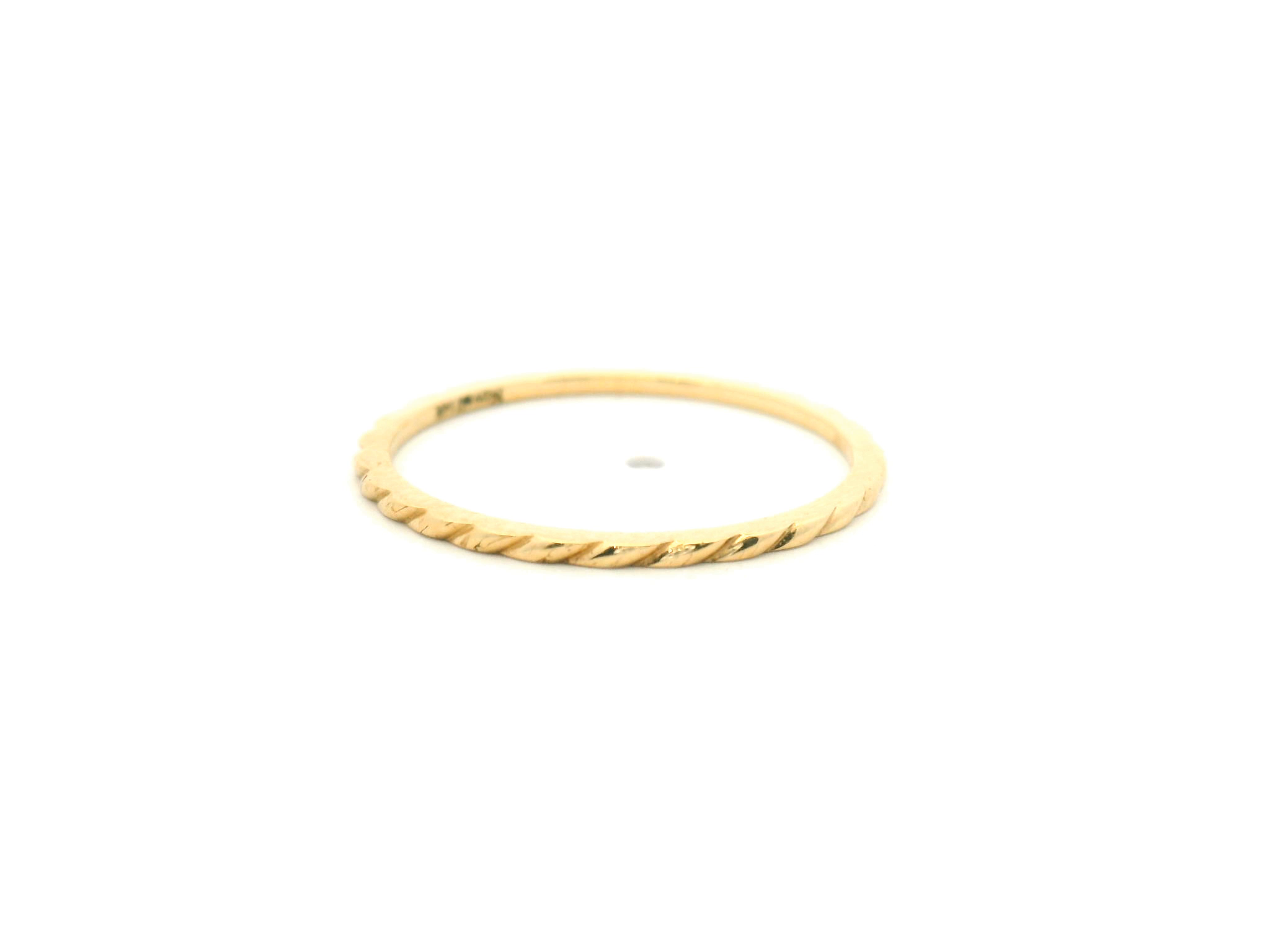 Roped Gold Wedding Band