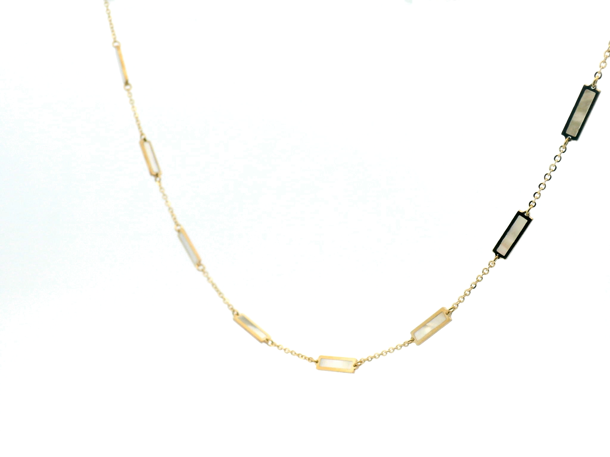 Mother of Pearl Station Necklace