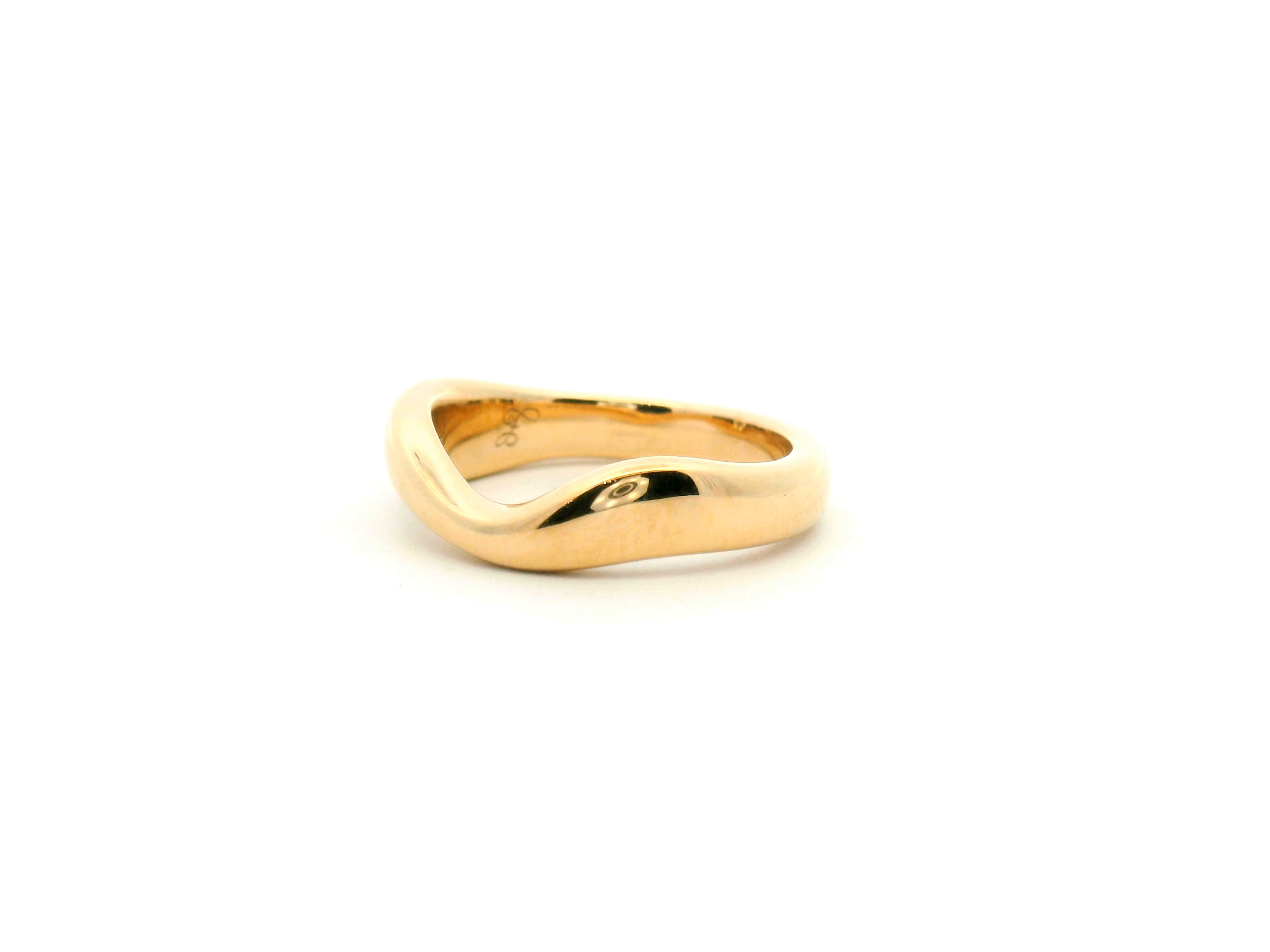 Yellow Gold Sapphire and Peridot Flush Set Bypass Ring
