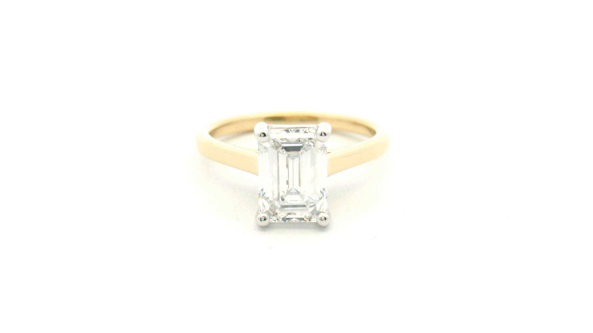 Emerald Cut Solitaire Ring