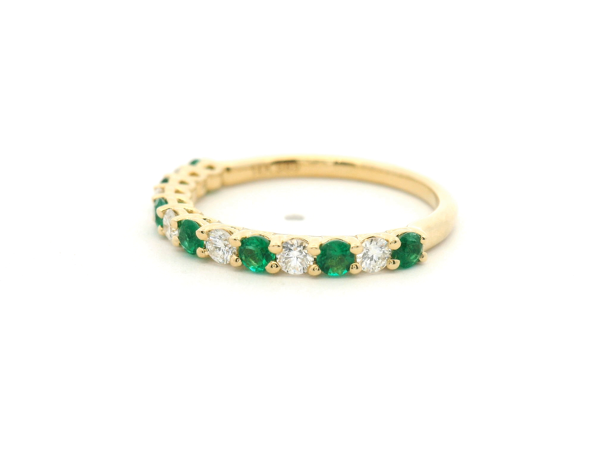 Emerald and Diamond Alternating Band