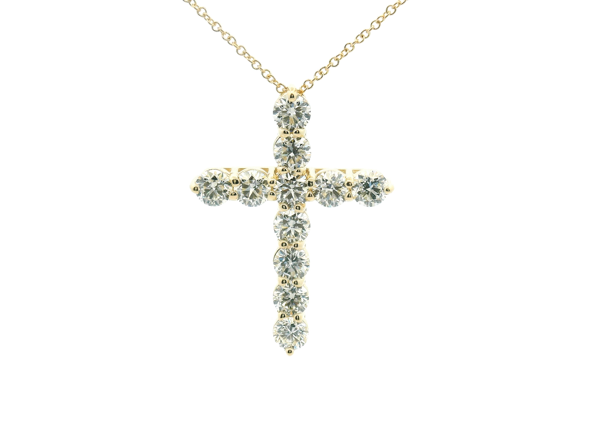 Diamond Cross Pendant Necklace