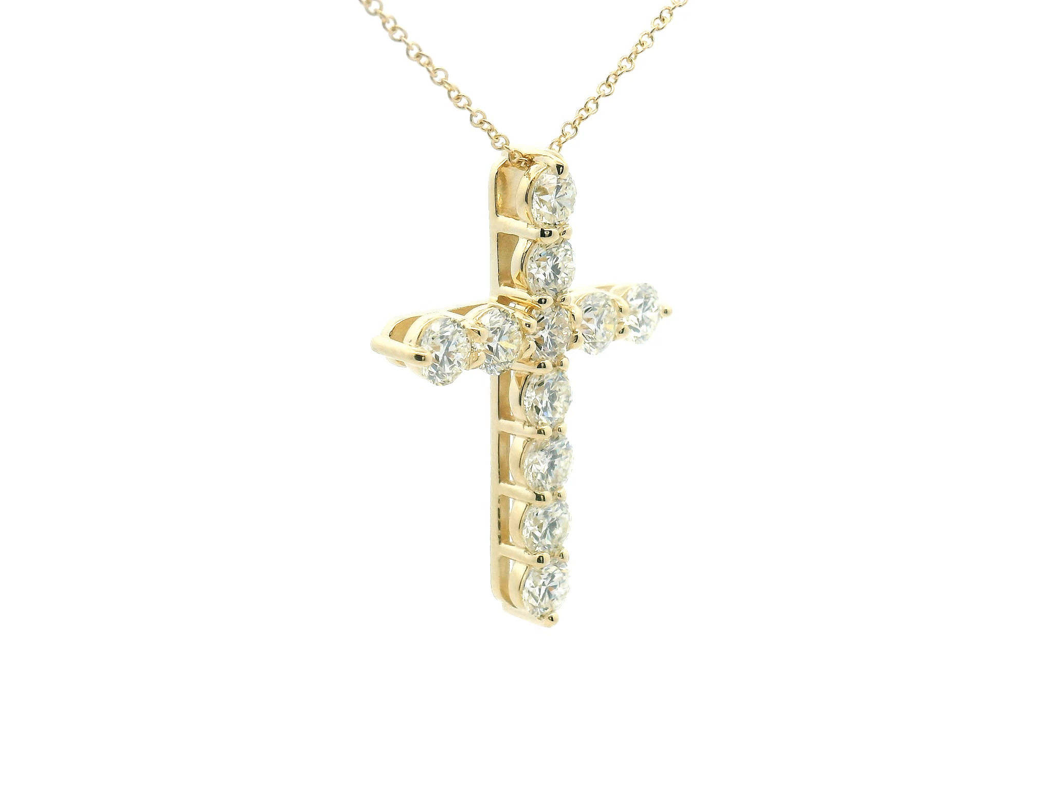 Diamond Cross Pendant Necklace