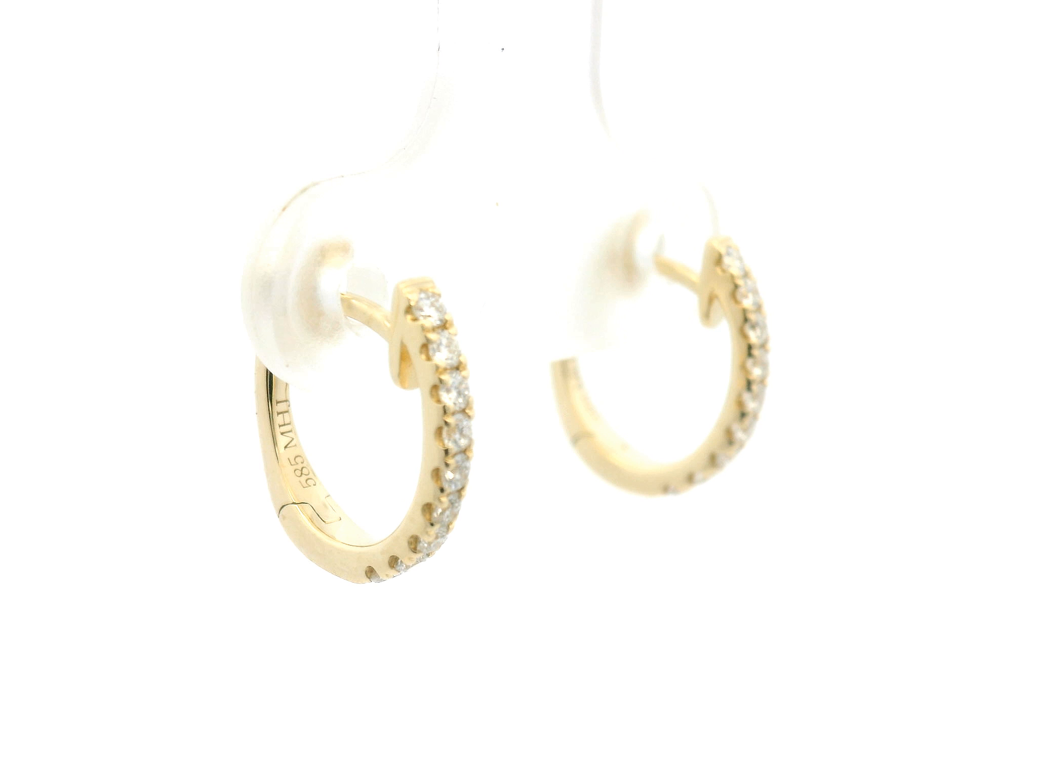 Diamond Hoop Earrings