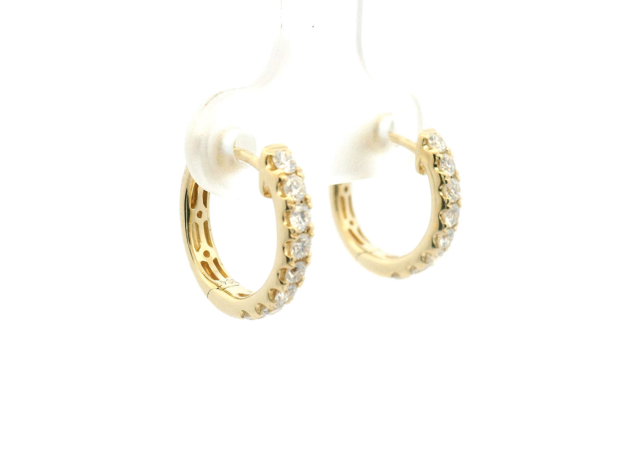 Diamond Hoop Earrings
