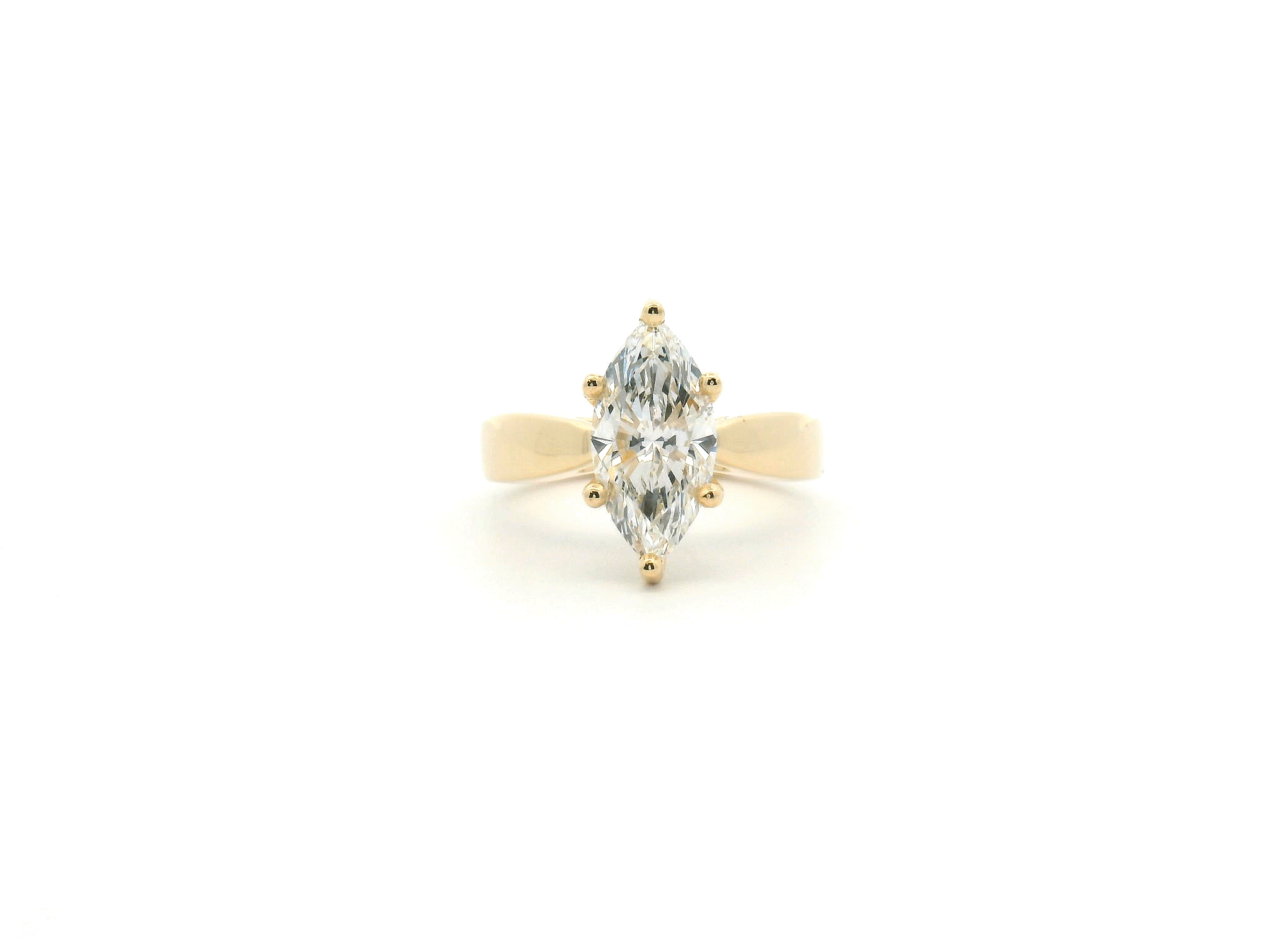 Marquise Hidden Halo Cathedral Engagement Ring