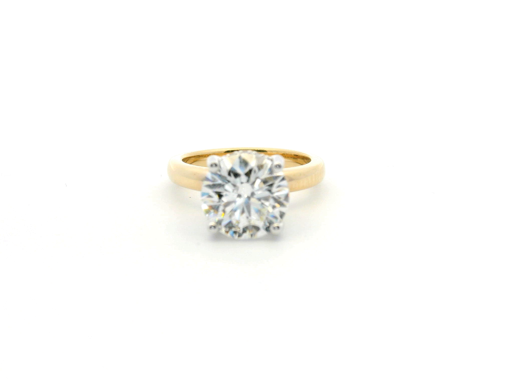 Round Diamond Hidden Halo Engagement Ring