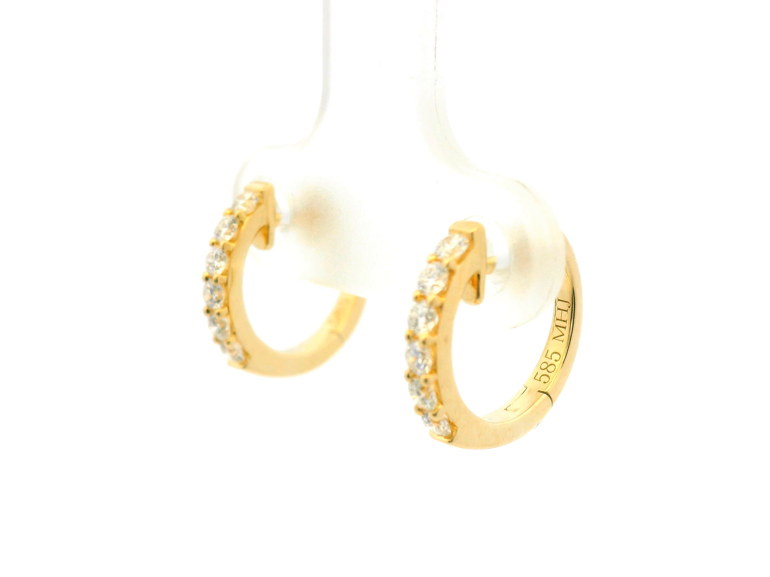 Diamond Hoop Earrings