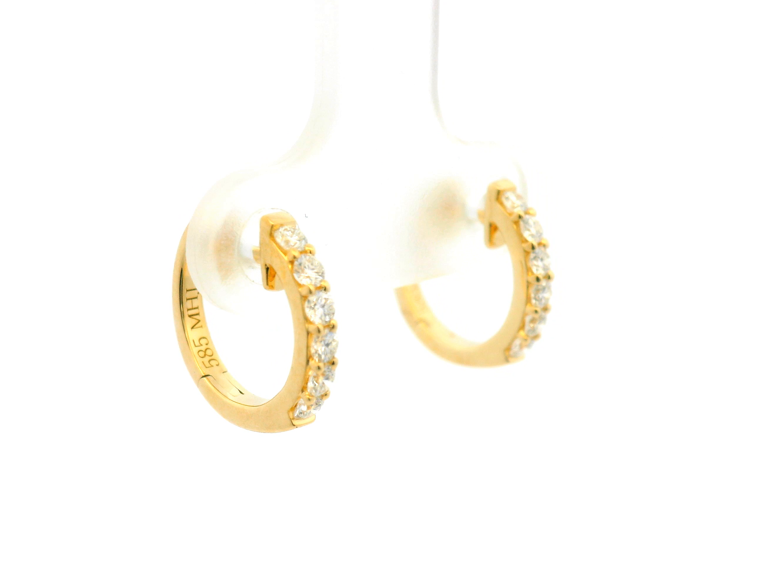 Diamond Hoop Earrings
