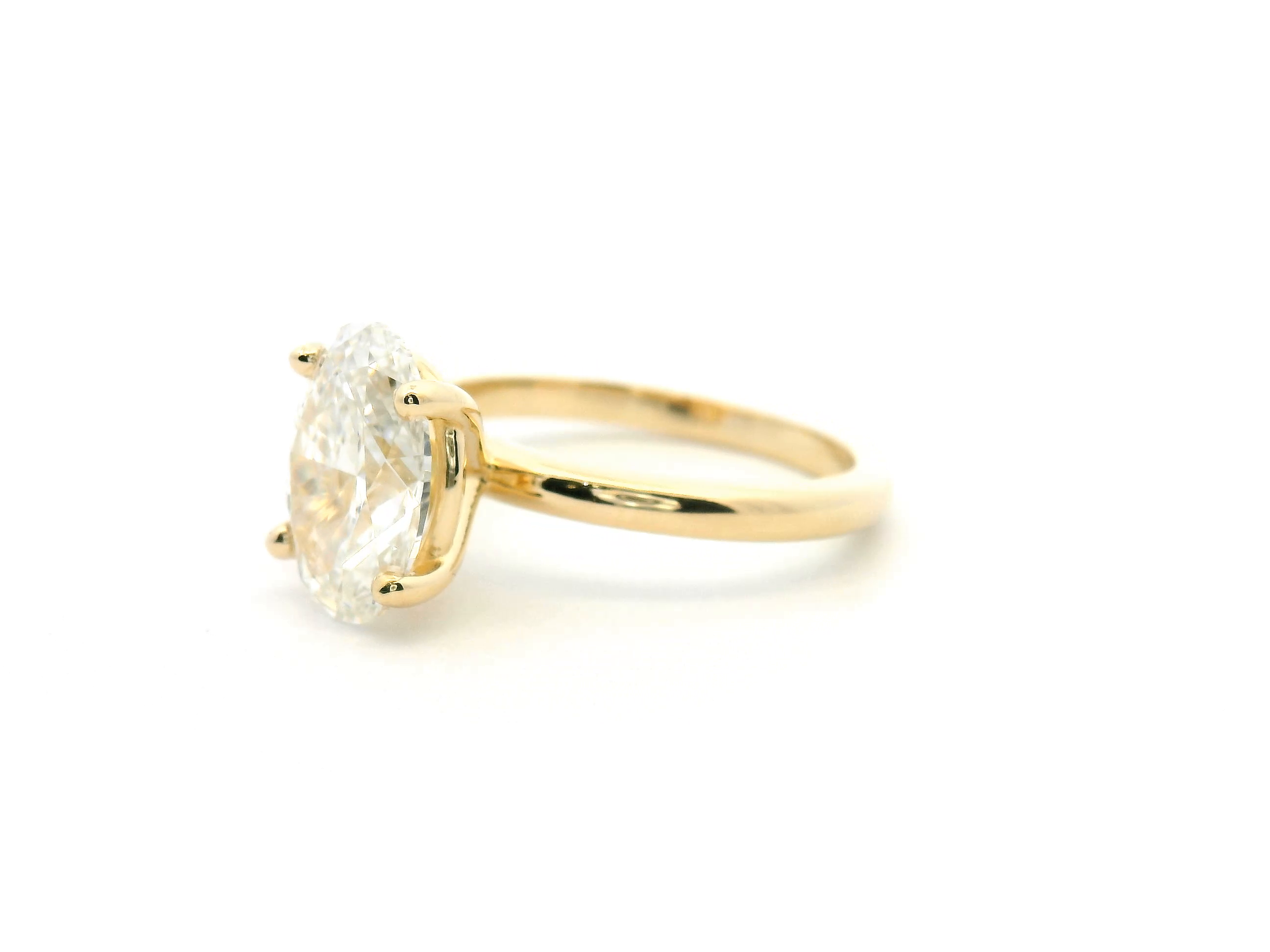 Oval Diamond Solitaire Engagement Ring