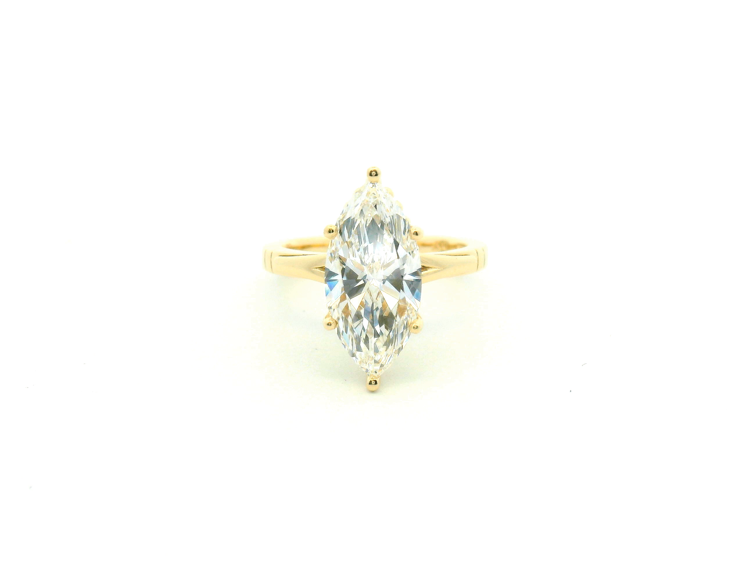 Marquise Split Shank Engagement Ring