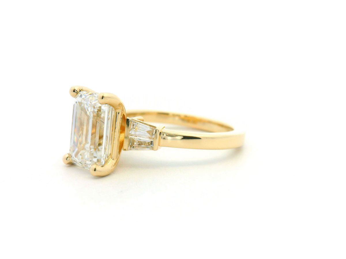 Emerald Cut Diamond Engagement Ring
