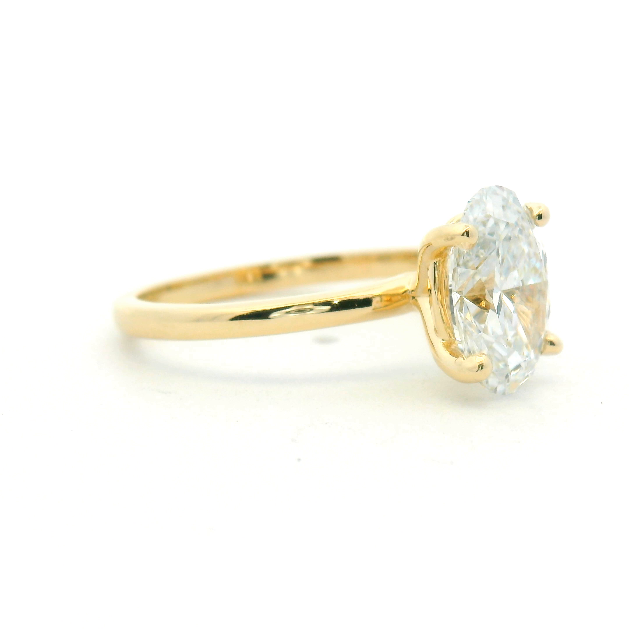 Oval Diamond Solitaire Engagement Ring