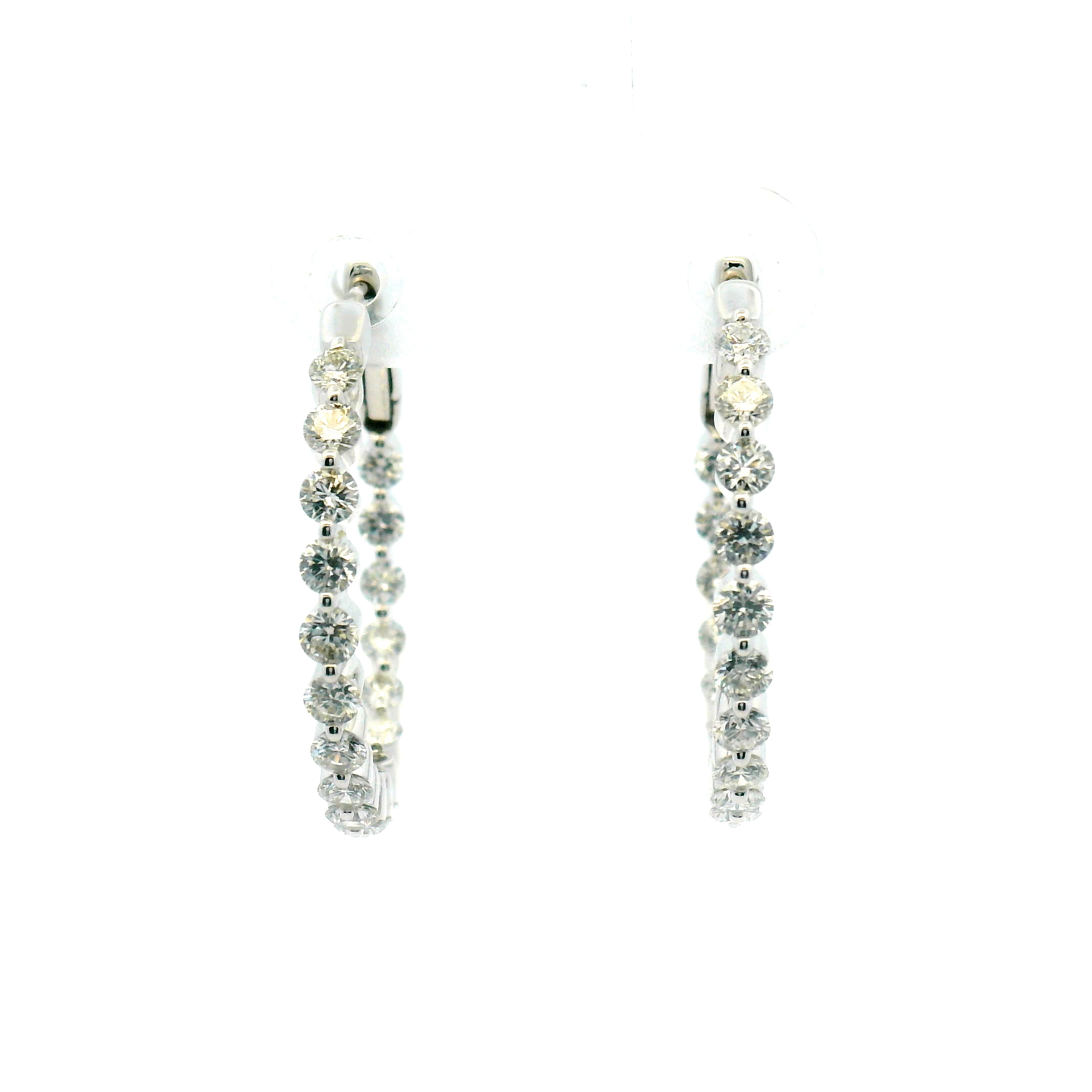 Inside-Out Diamond Hoop Earrings