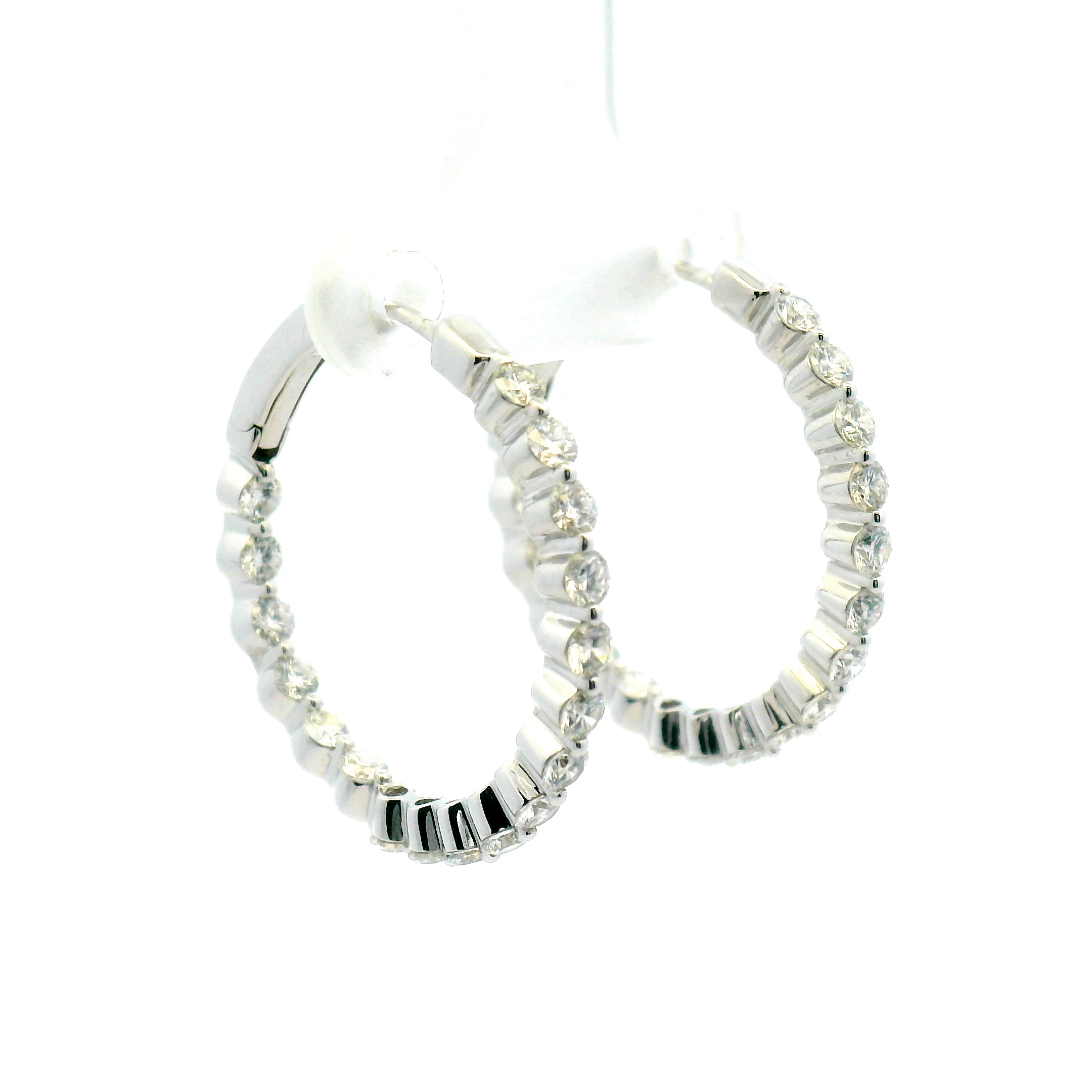 Inside-Out Diamond Hoop Earrings