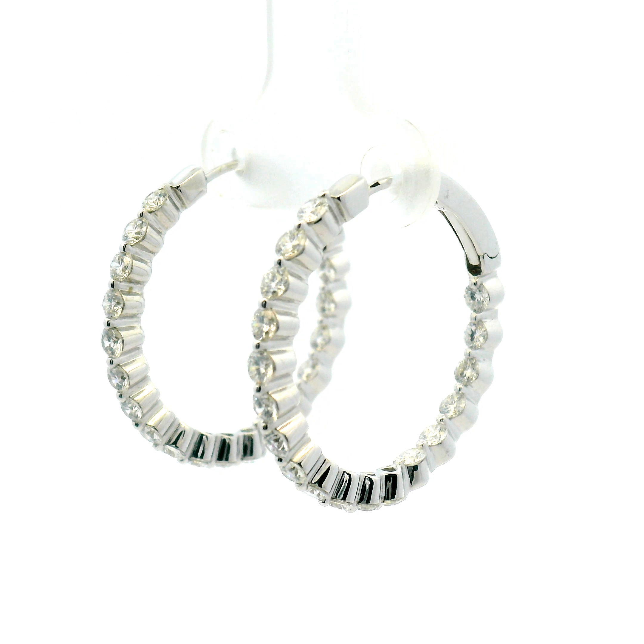 Inside-Out Diamond Hoop Earrings