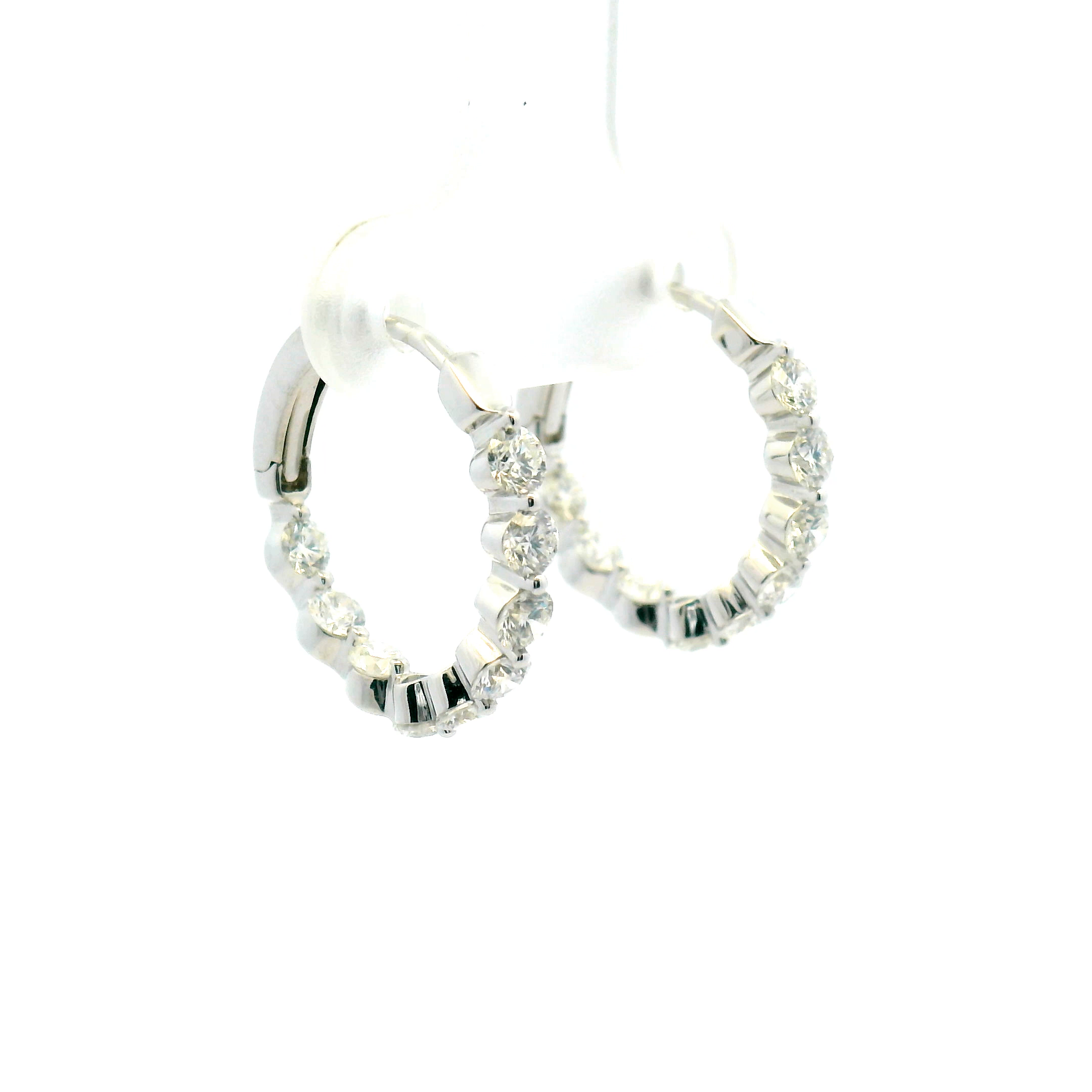 Inside-Out Diamond Hoop Earrings