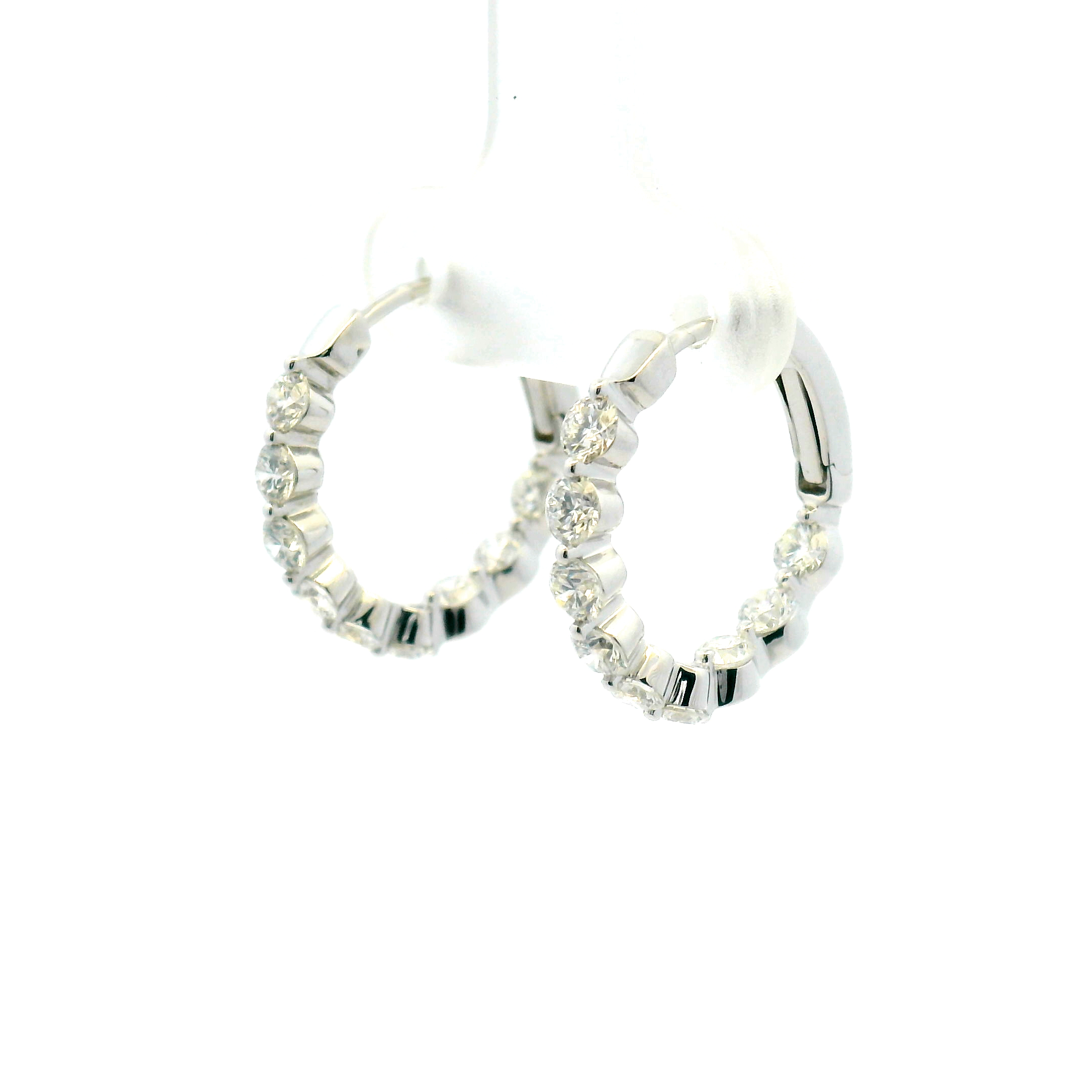 Inside-Out Diamond Hoop Earrings