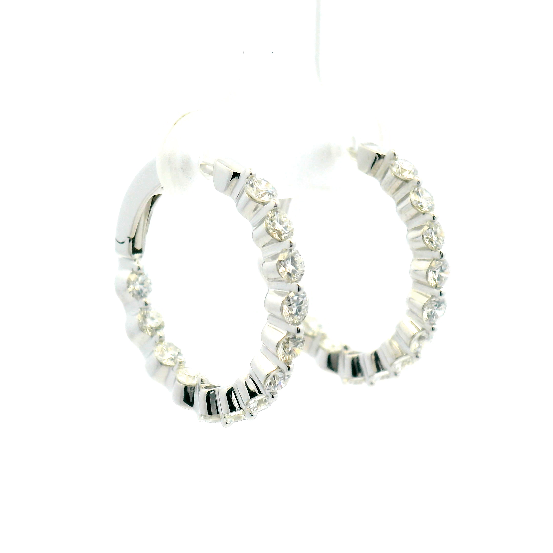Inside-Out Diamond Hoop Earrings