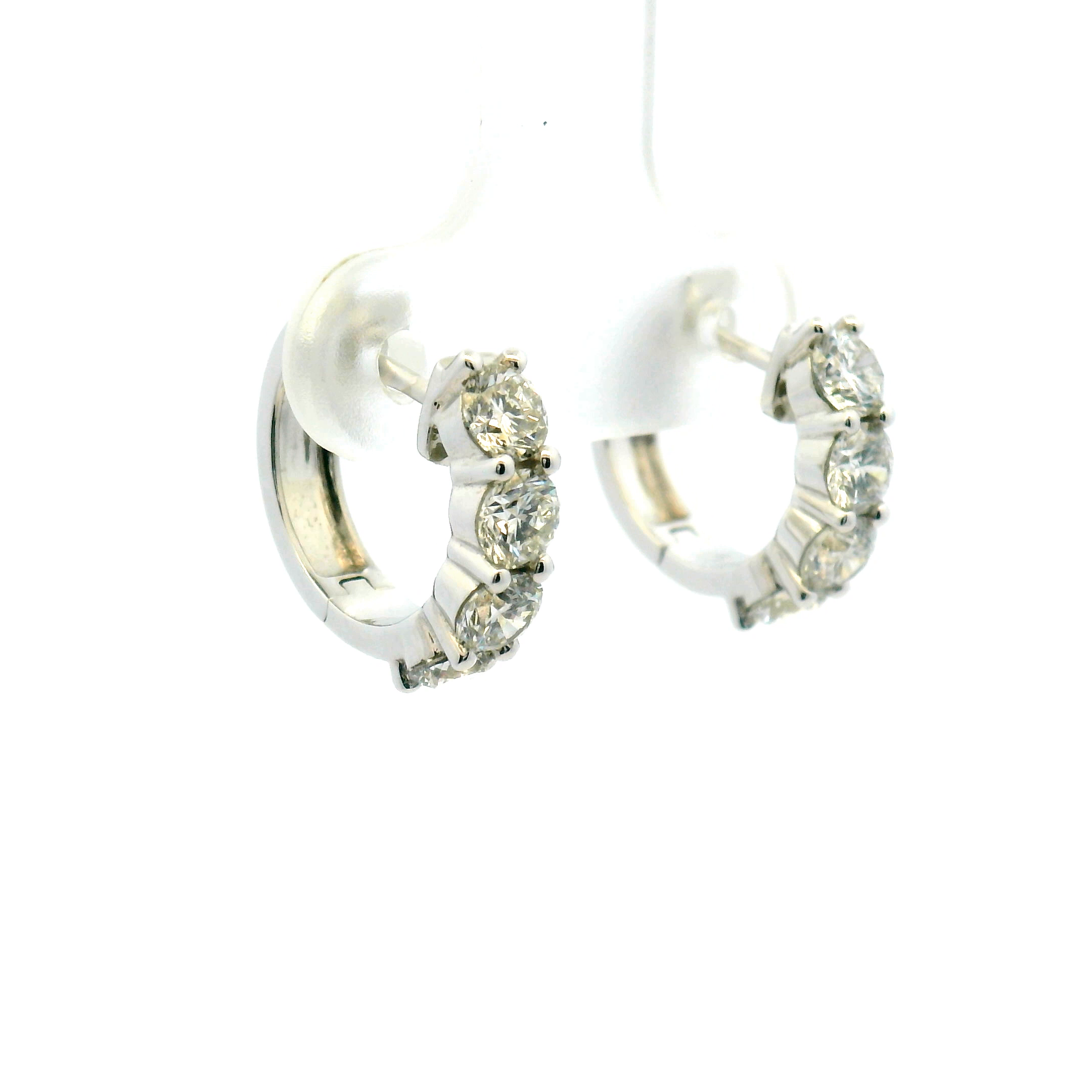 Diamond Hoop Earrings