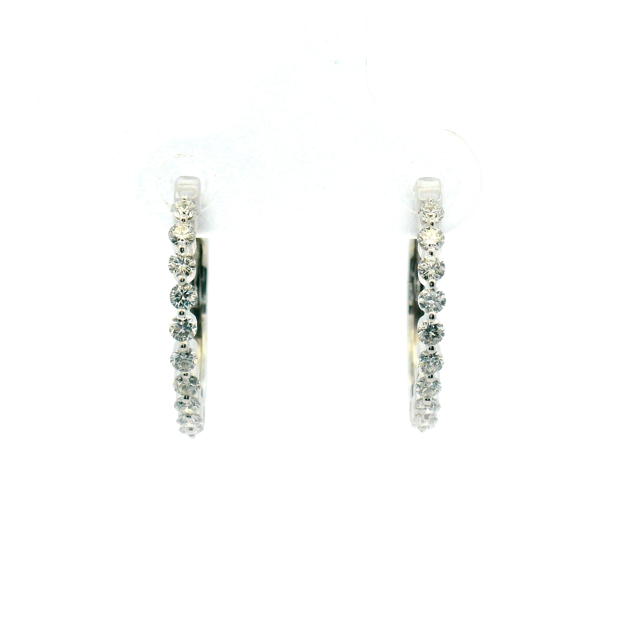 Diamond Hoop Earrings