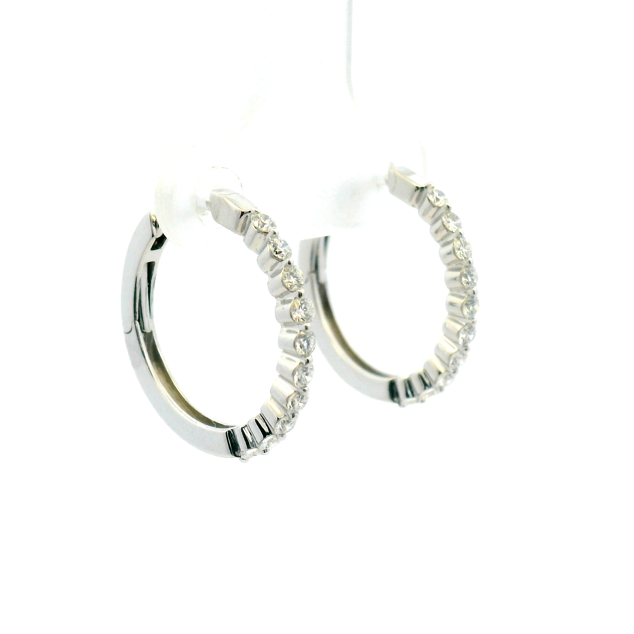 Diamond Hoop Earrings
