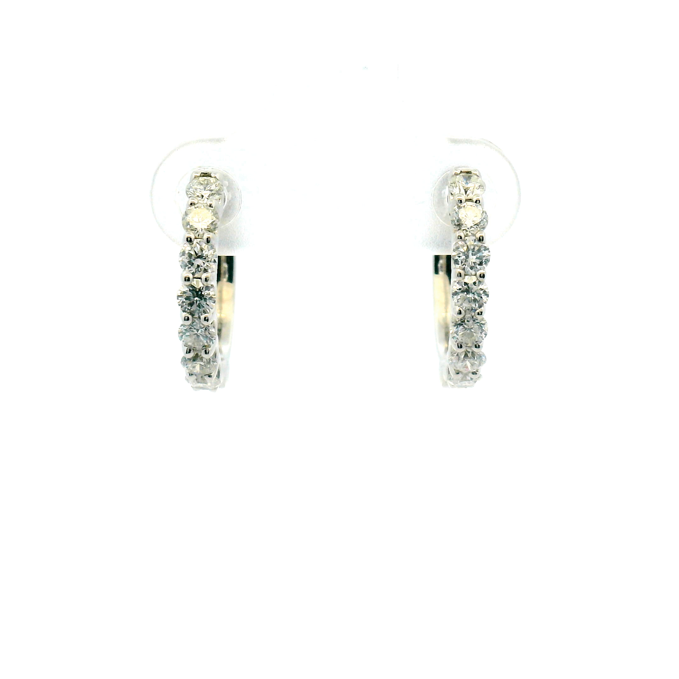 Diamond Hoop Earrings