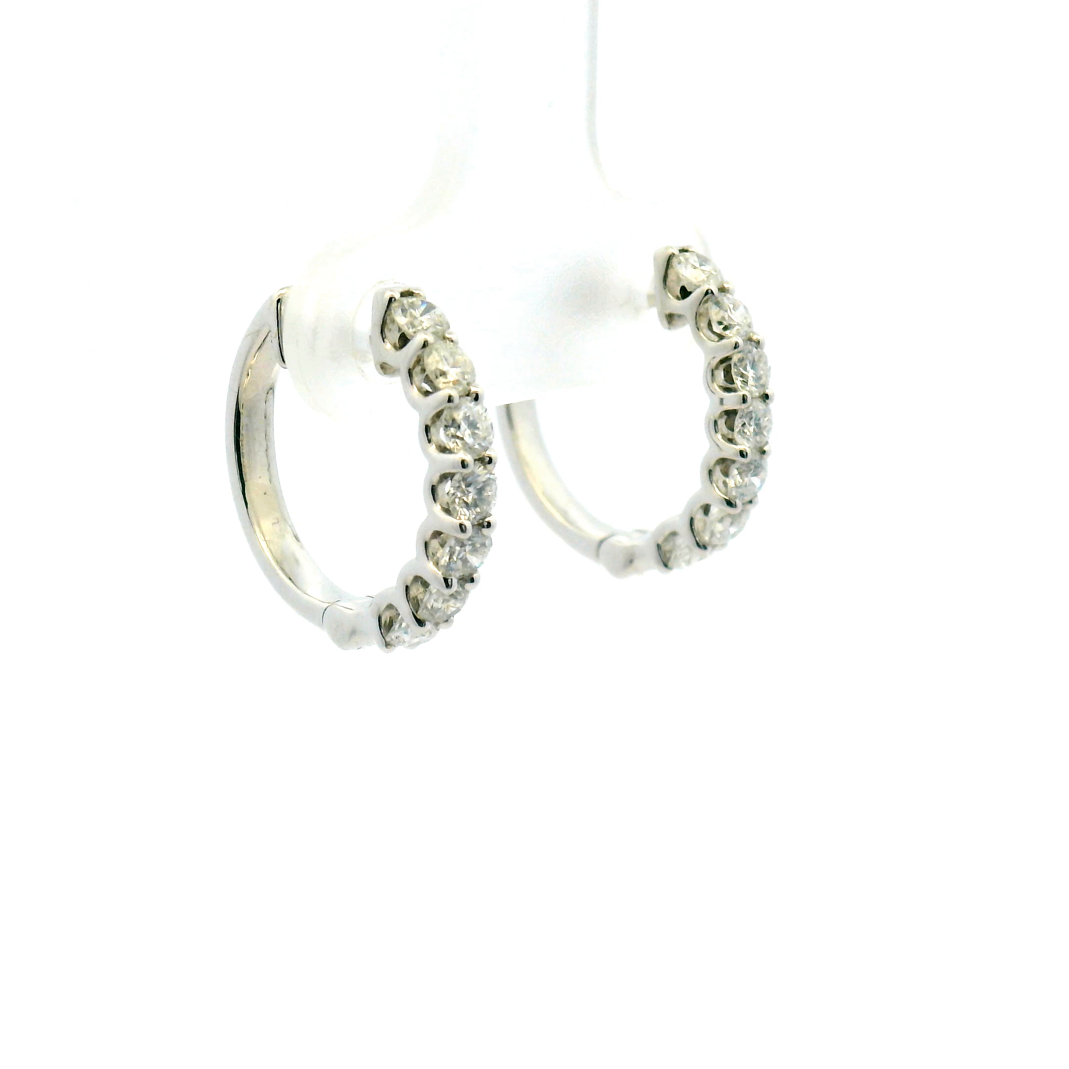 Diamond Hoop Earrings