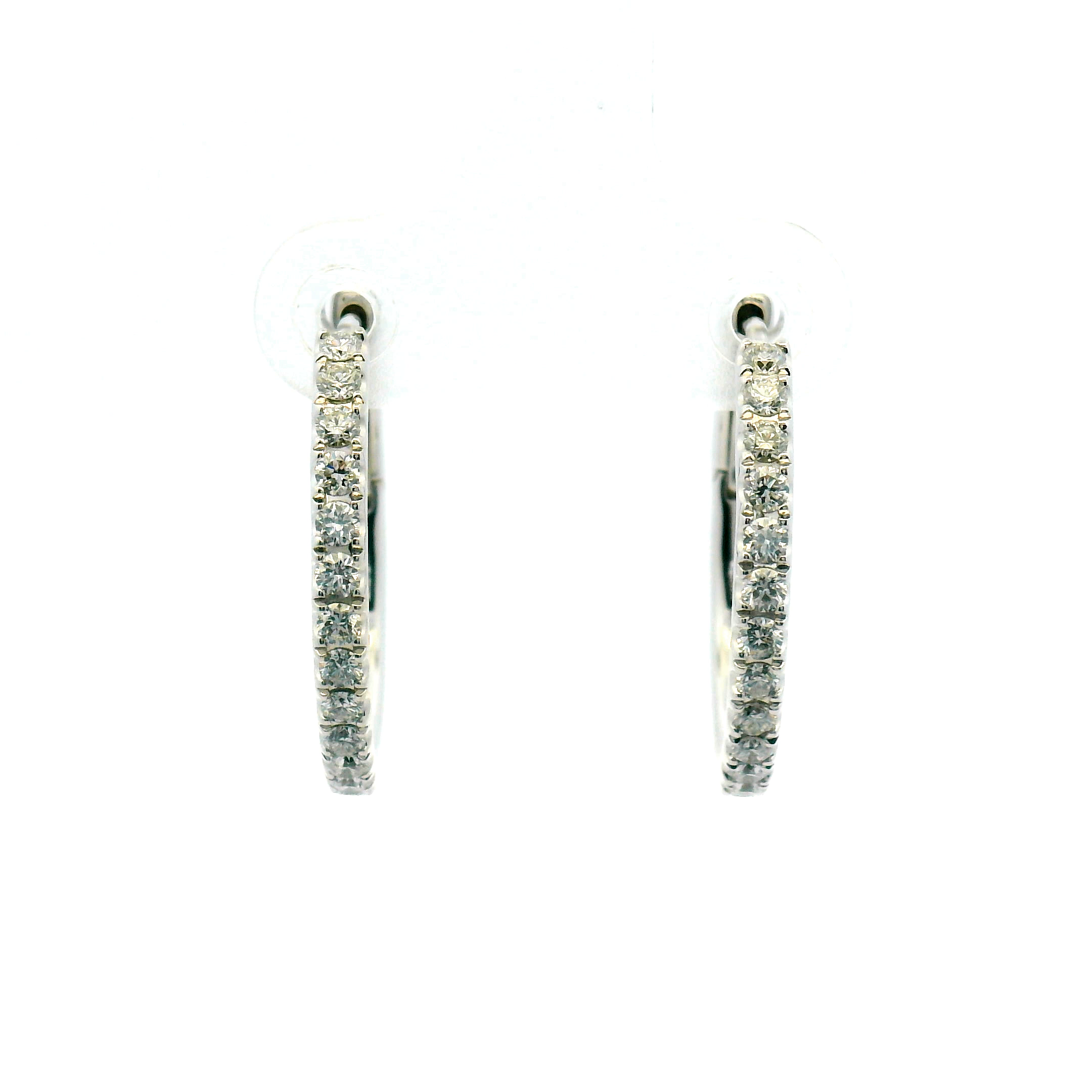 Diamond Hoop Earrings
