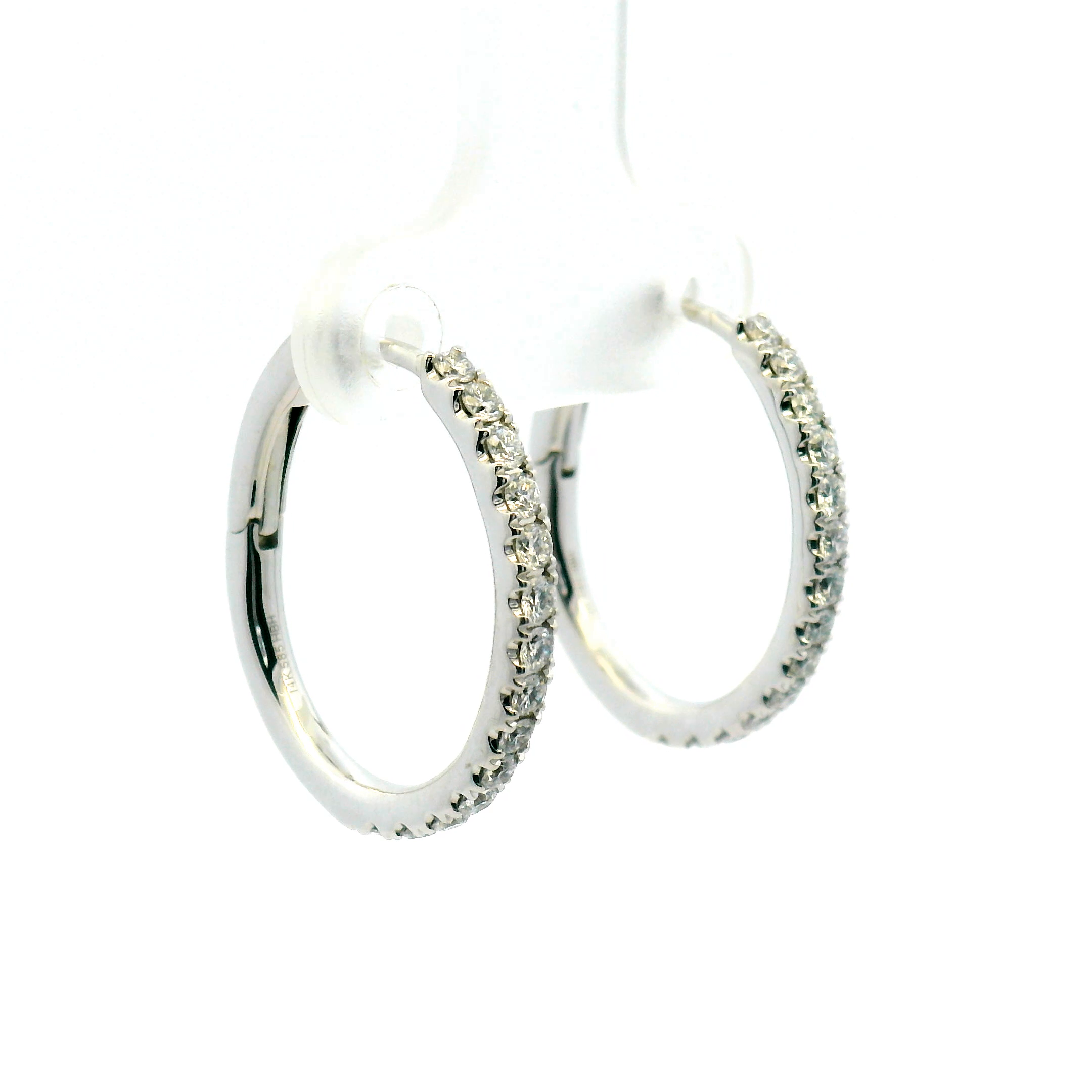 Diamond Hoop Earrings
