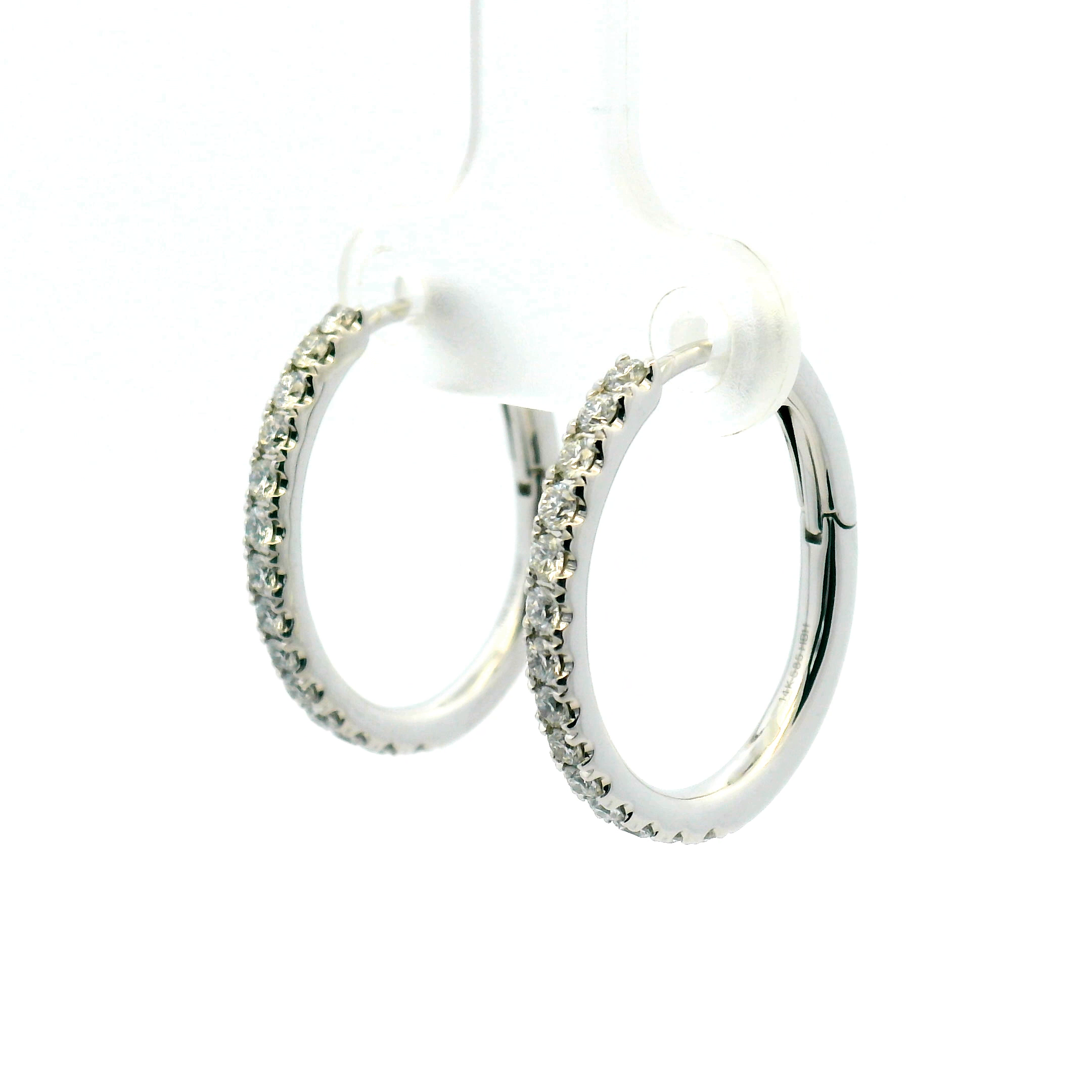 Diamond Hoop Earrings